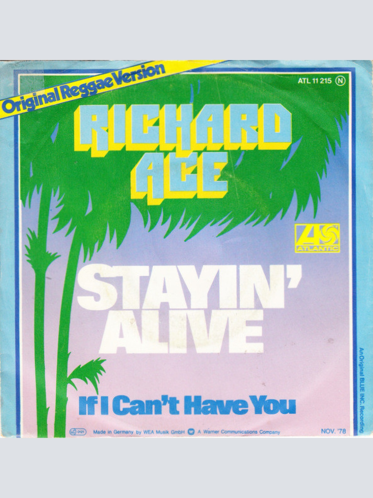 Vinyl / Richard Ace - Stayin' Alive