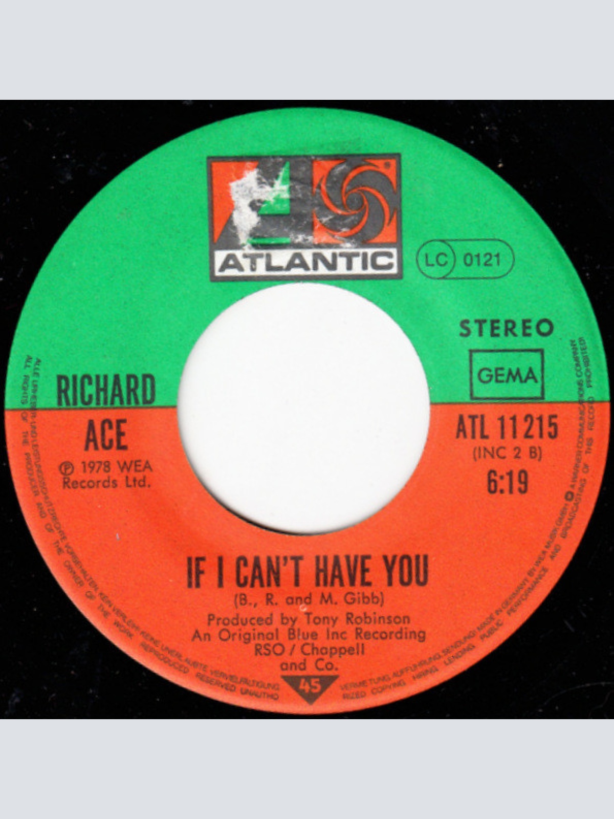 Vinyl / Richard Ace - Stayin' Alive