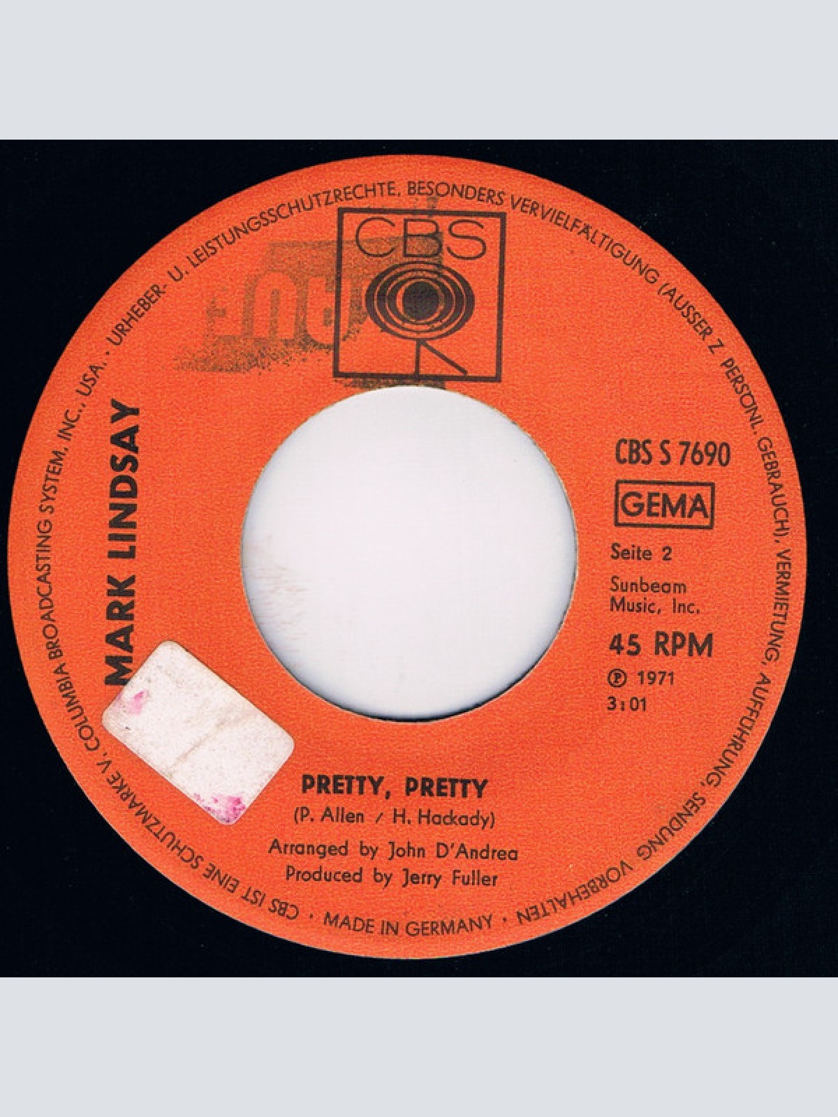 Vinyl / Mark Lindsay - Something Big