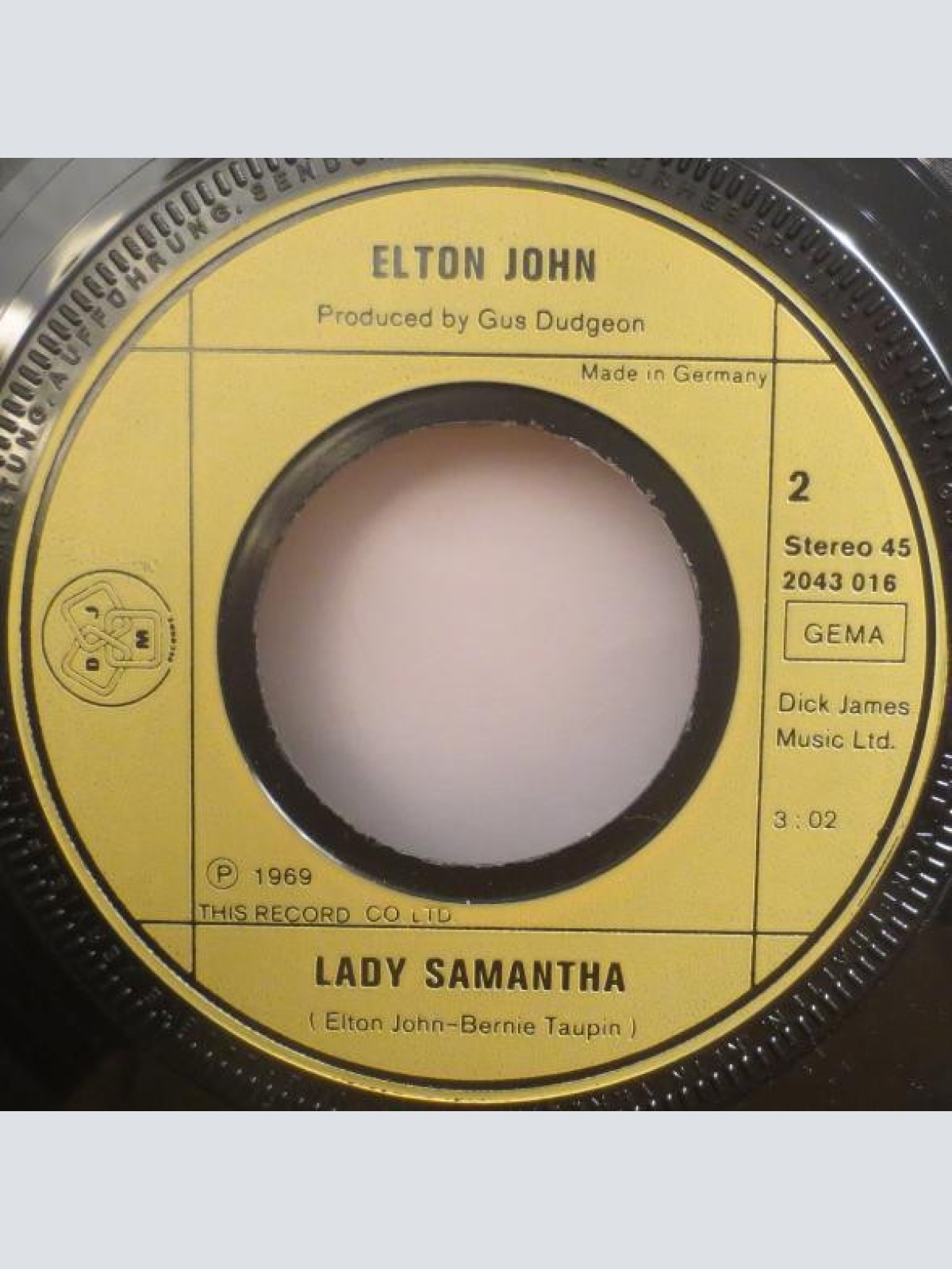 Vinyl / Elton John - Someone Saved My Life Tonight / Lady Samantha