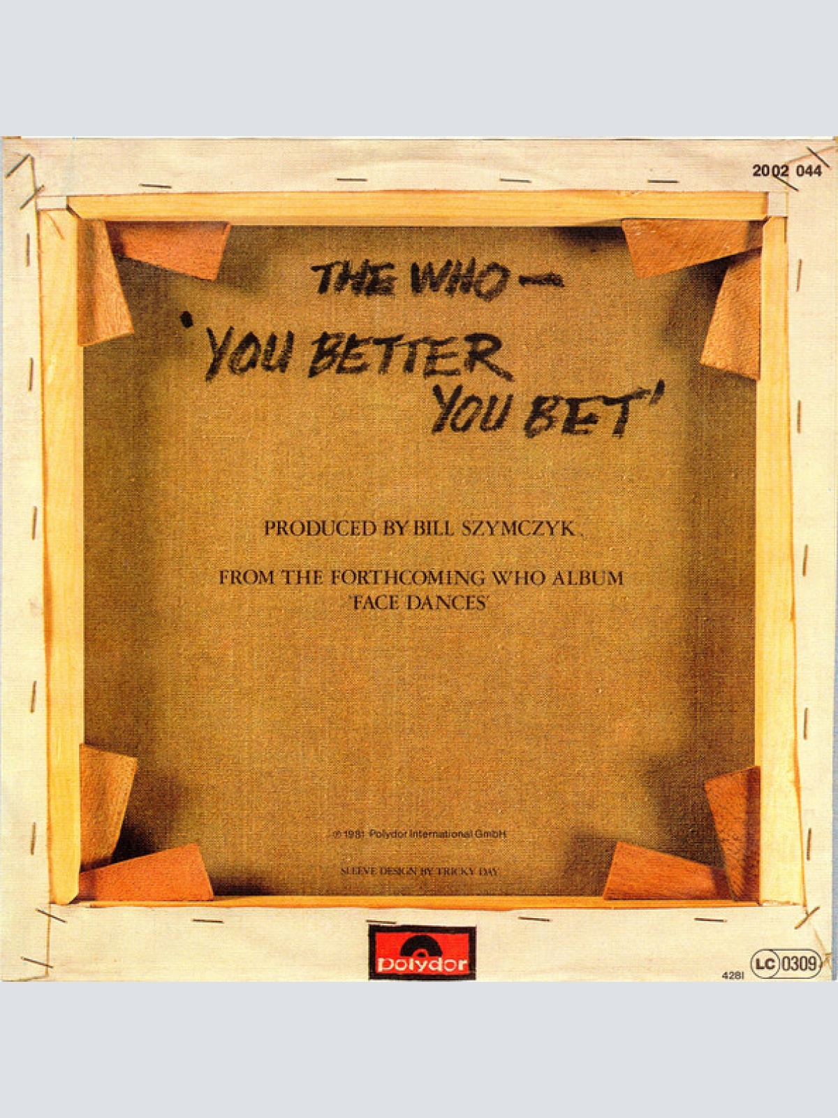 Vinyl / The Who - You Better You Bet