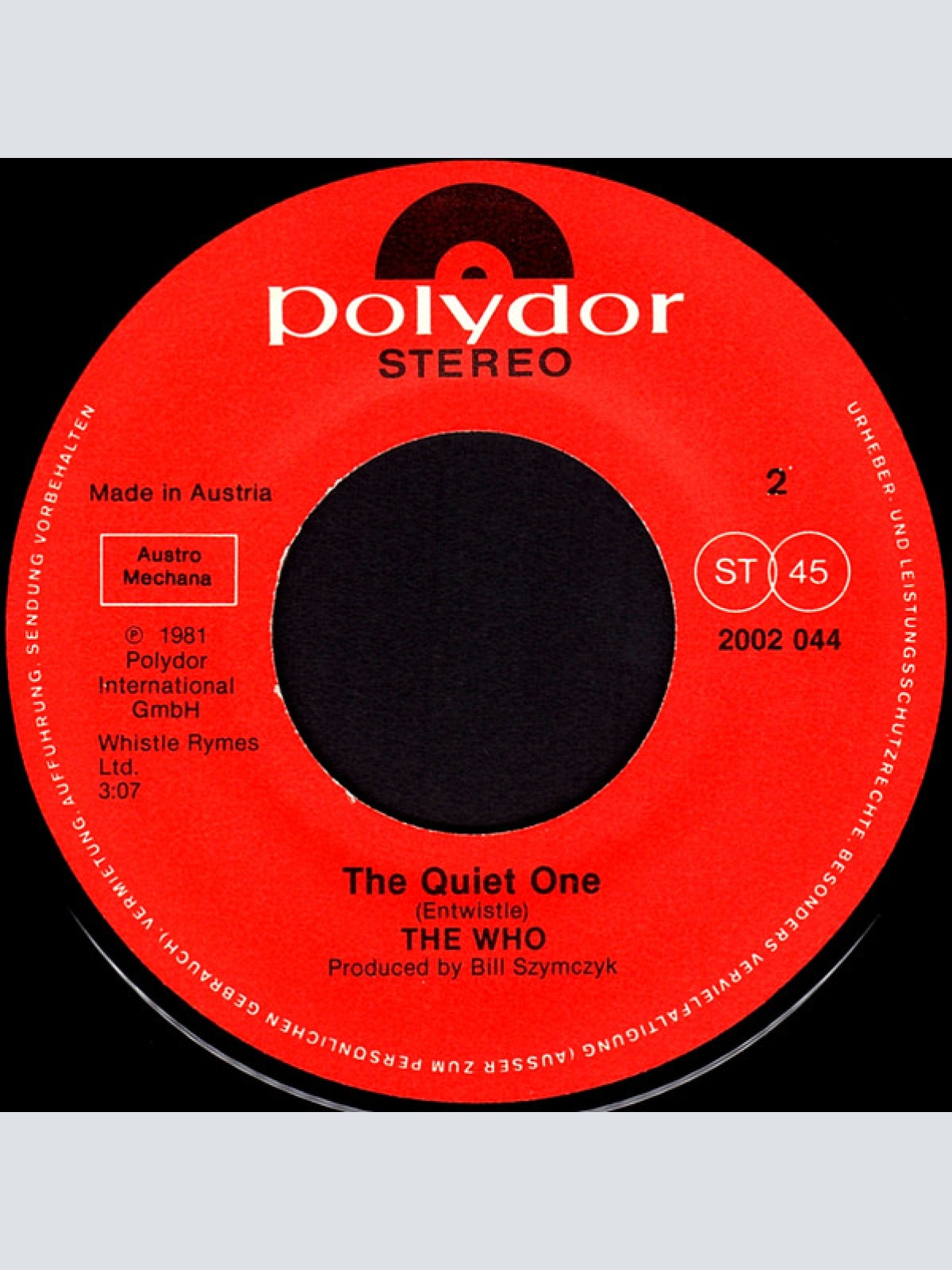 Vinyl / The Who - You Better You Bet