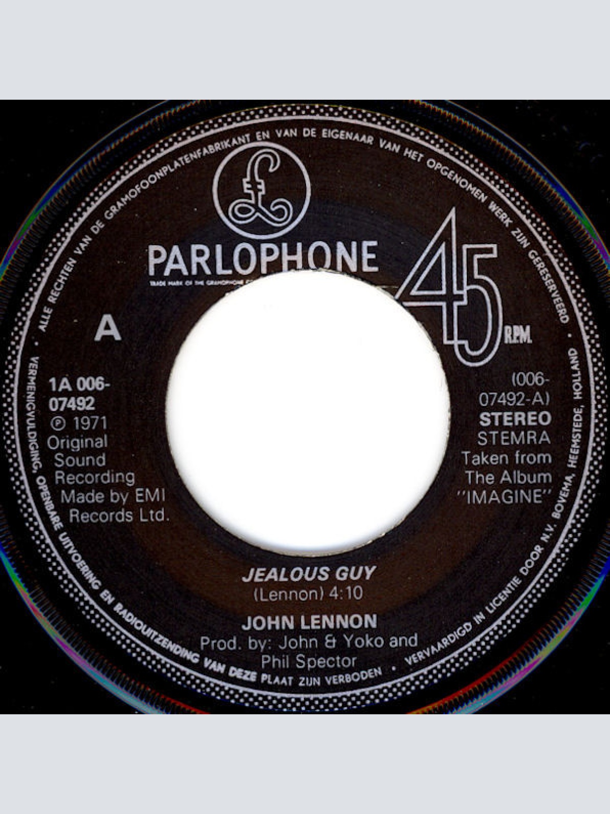 Vinyl / John Lennon - Jealous Guy