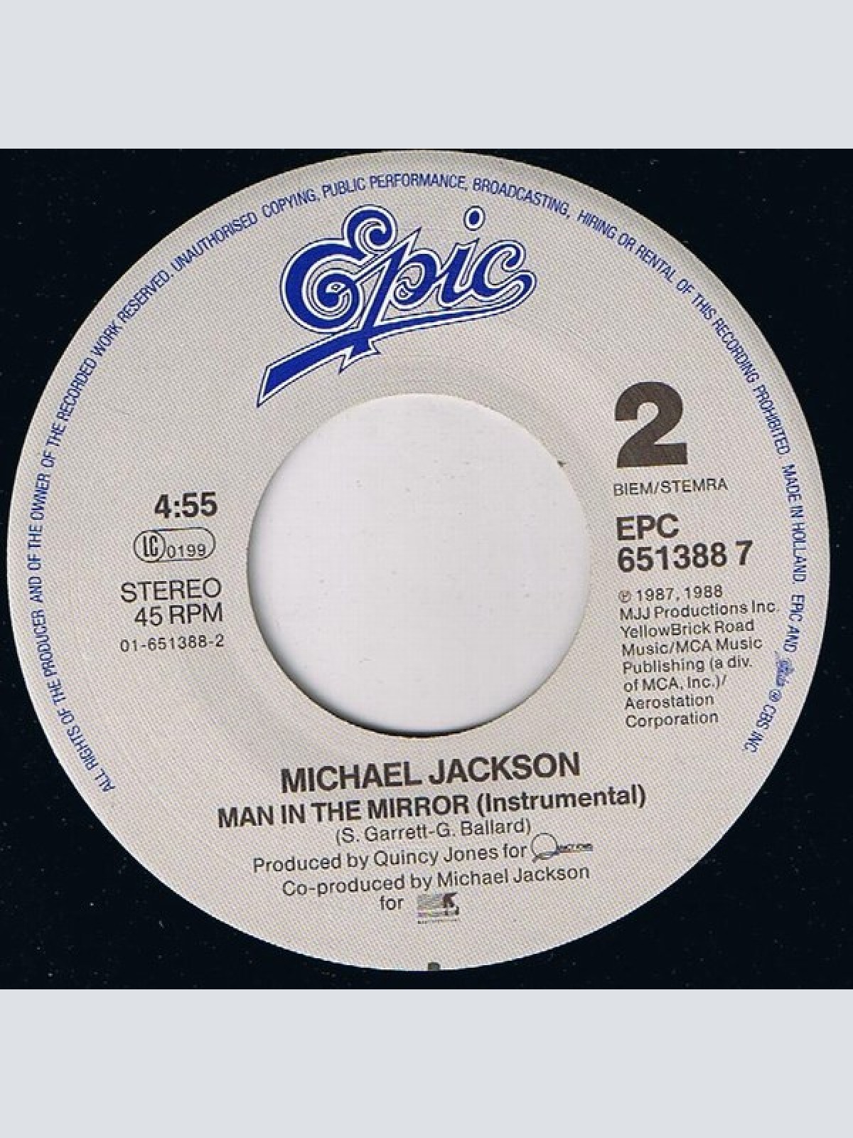 Vinyl / Michael Jackson - Man In The Mirror