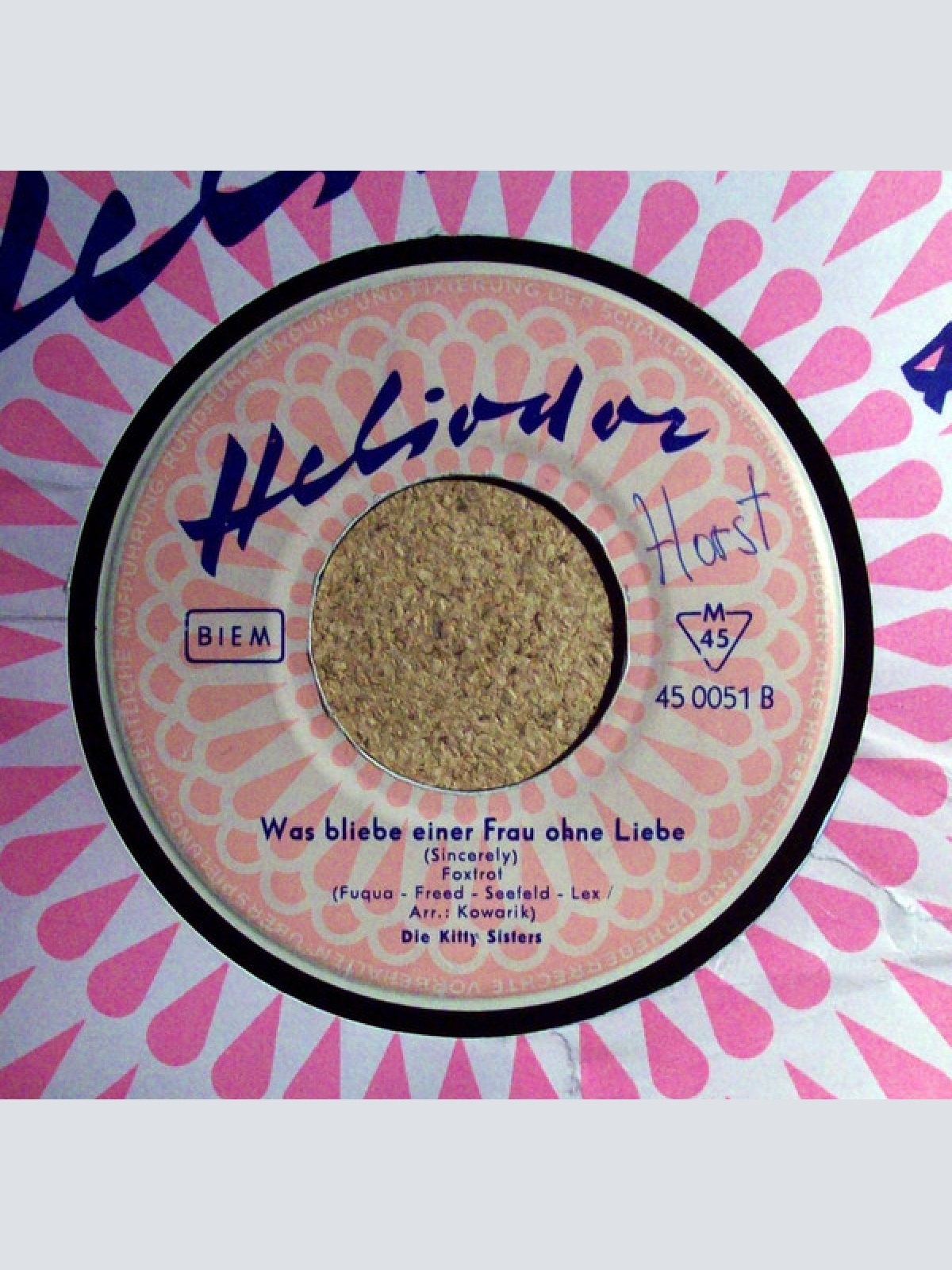 Vinyl / Die Kitty Sisters* - Hallo Amigo / Was Bliebe Einer Frau Ohne Liebe (Sincerely)