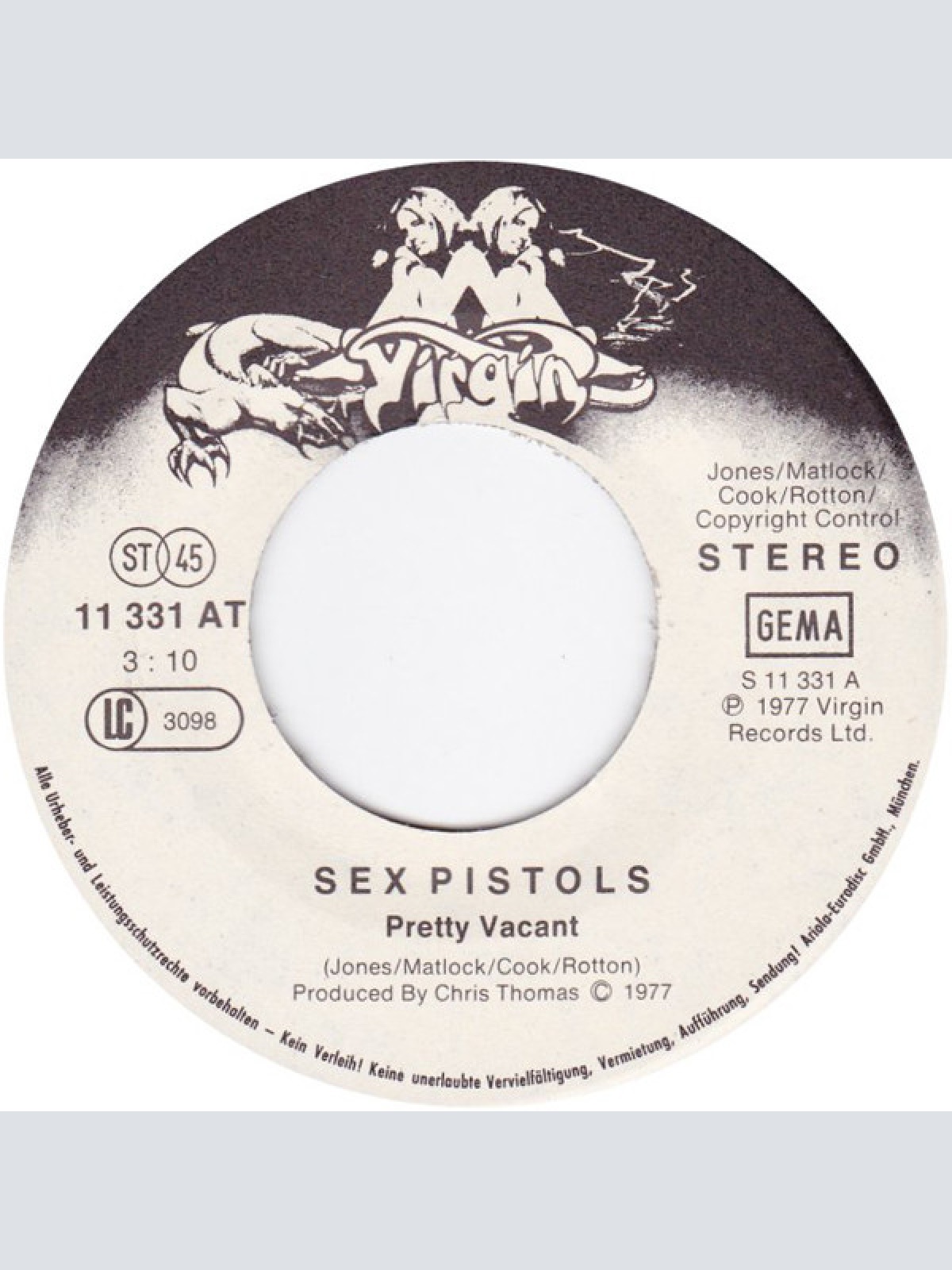 Vinyl / Sex Pistols - Pretty Vacant