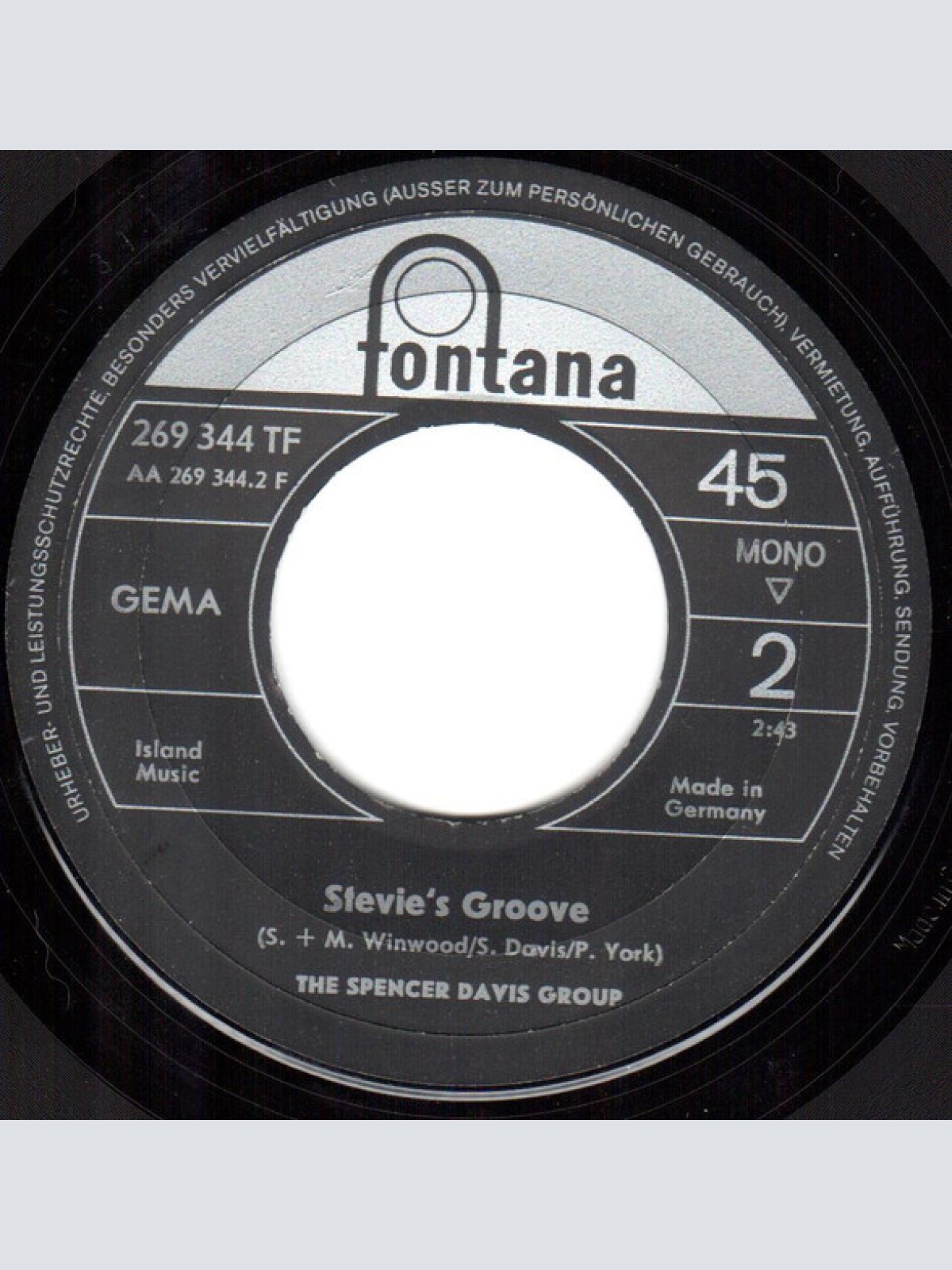 Vinyl / The Spencer Davis Group - Det War In Schöneberg