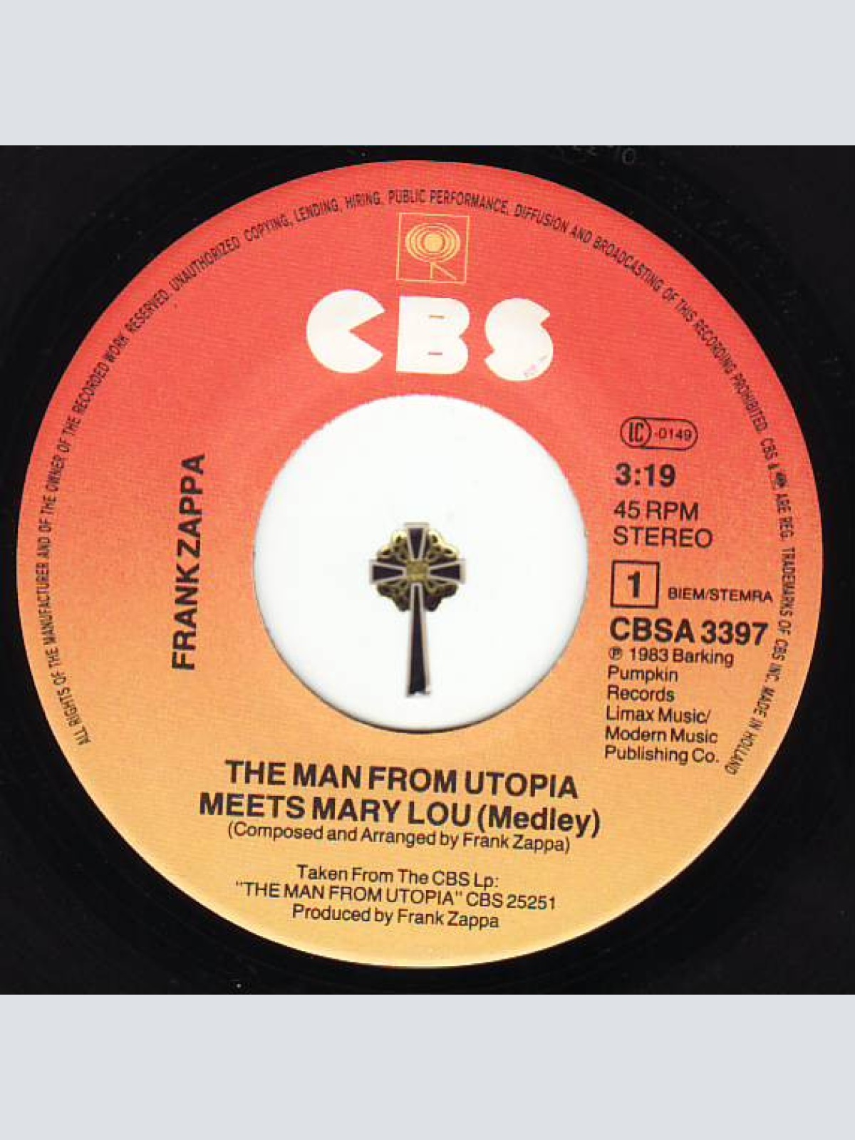 Vinyl / Frank Zappa - The Man From Utopia Meets Mary Lou