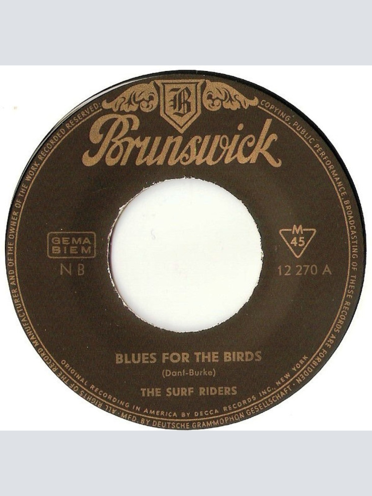 Vinyl / The Surf Riders (4) - The Birds
