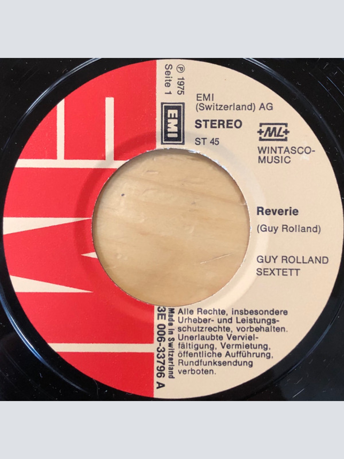 Vinyl / Guy Rolland Sextett - Reverie / Say Goodbye