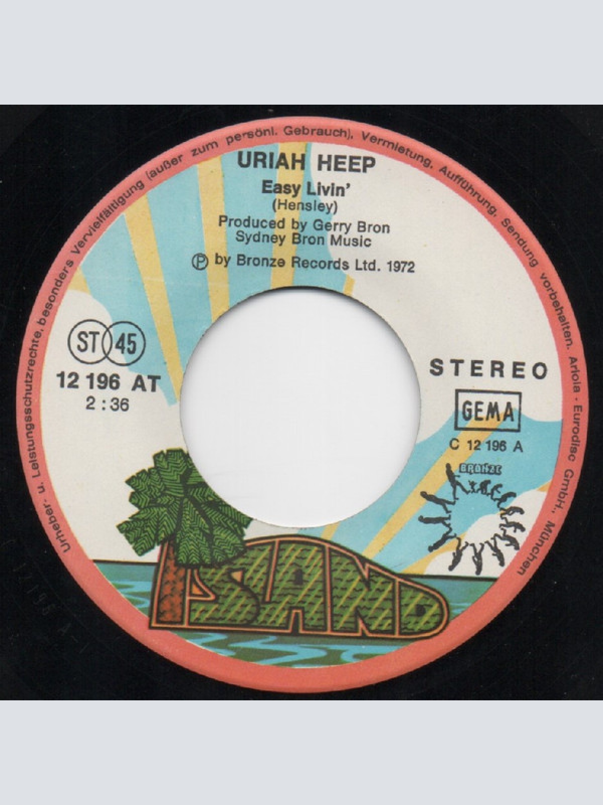 Vinyl / Uriah Heep - Easy Livin' / Gypsy