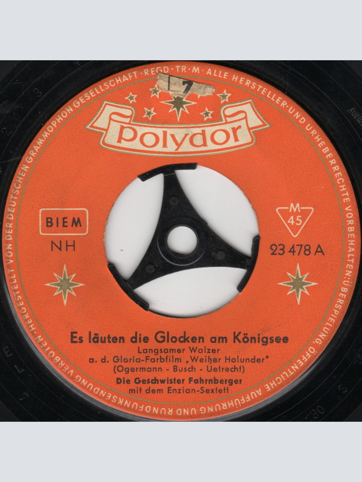 Vinyl / Die Geschwister Fahrnberger - Es Läuten Die Glocken Am Königsee / Drei Schneeweiße Lilien