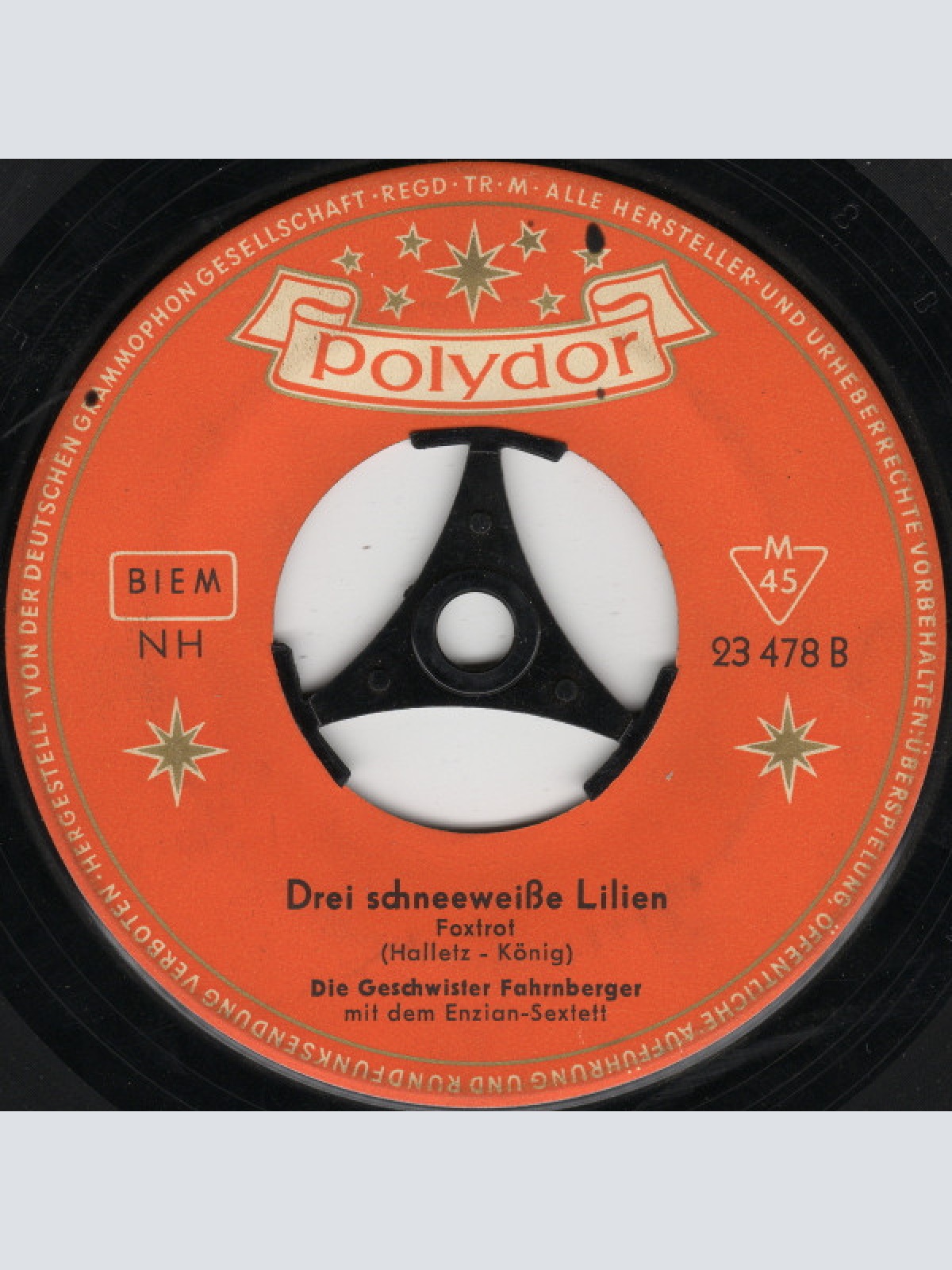 Vinyl / Die Geschwister Fahrnberger - Es Läuten Die Glocken Am Königsee / Drei Schneeweiße Lilien