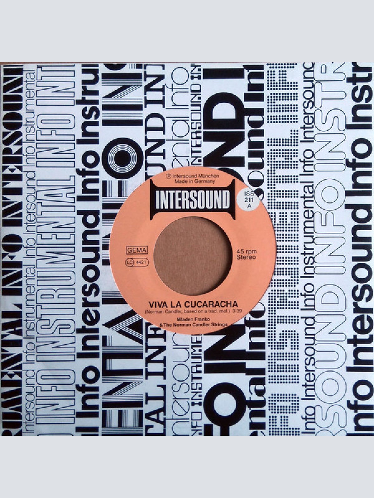 Vinyl / Mladen Franko & The Norman Candler Strings - Viva La Cucaracha / Tiritomba