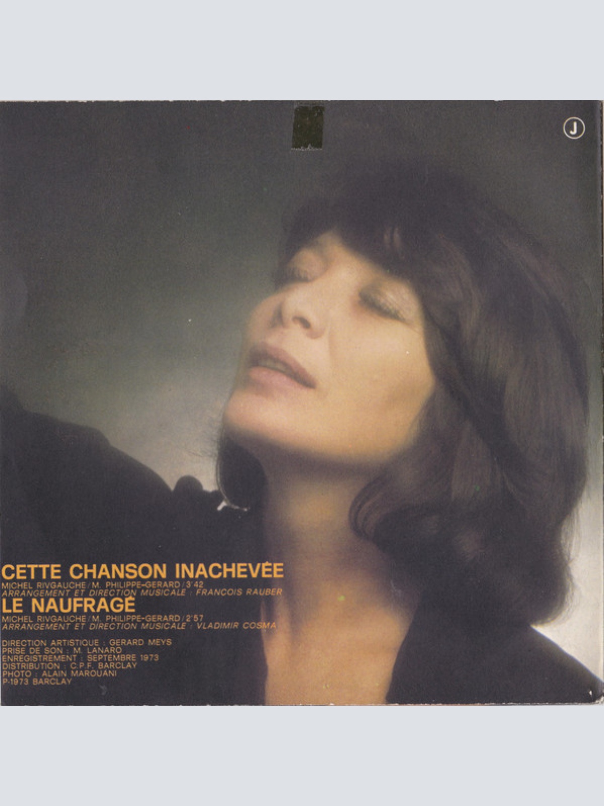 Vinyl / Juliette Gréco - Le Naufragé / Cette Chanson Inachevee