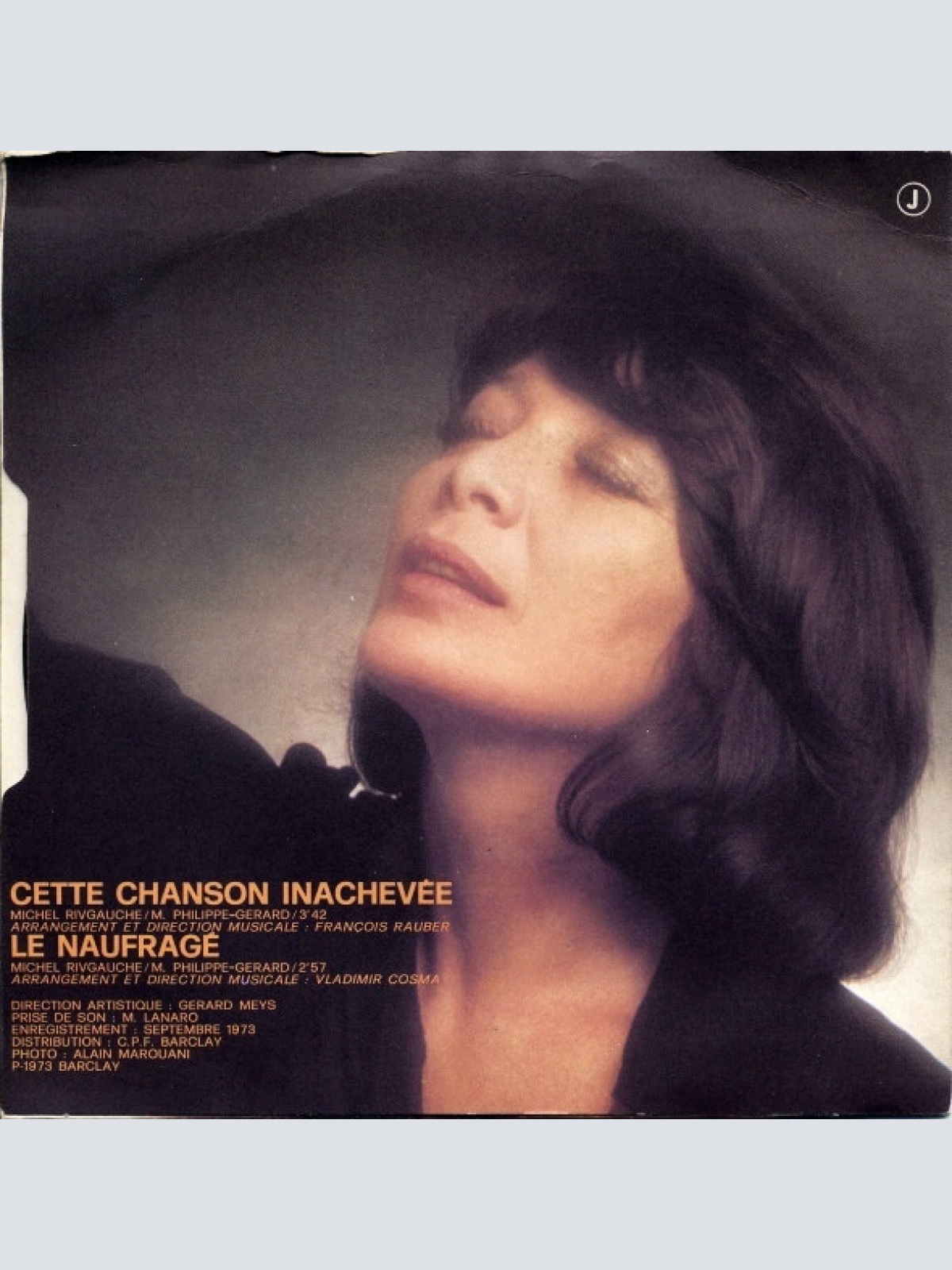 Vinyl / Juliette Gréco - Le Naufragé / Cette Chanson Inachevee