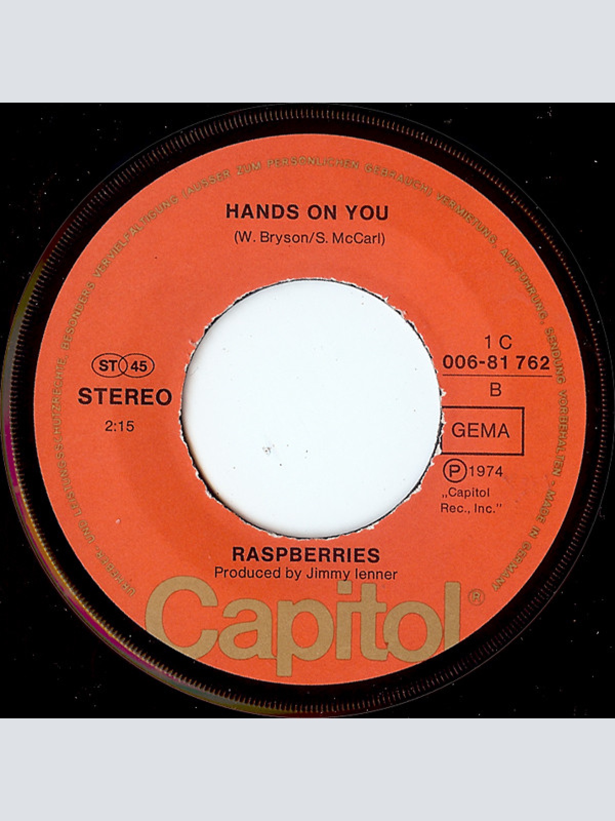 Vinyl / Raspberries - Overnight Sensation