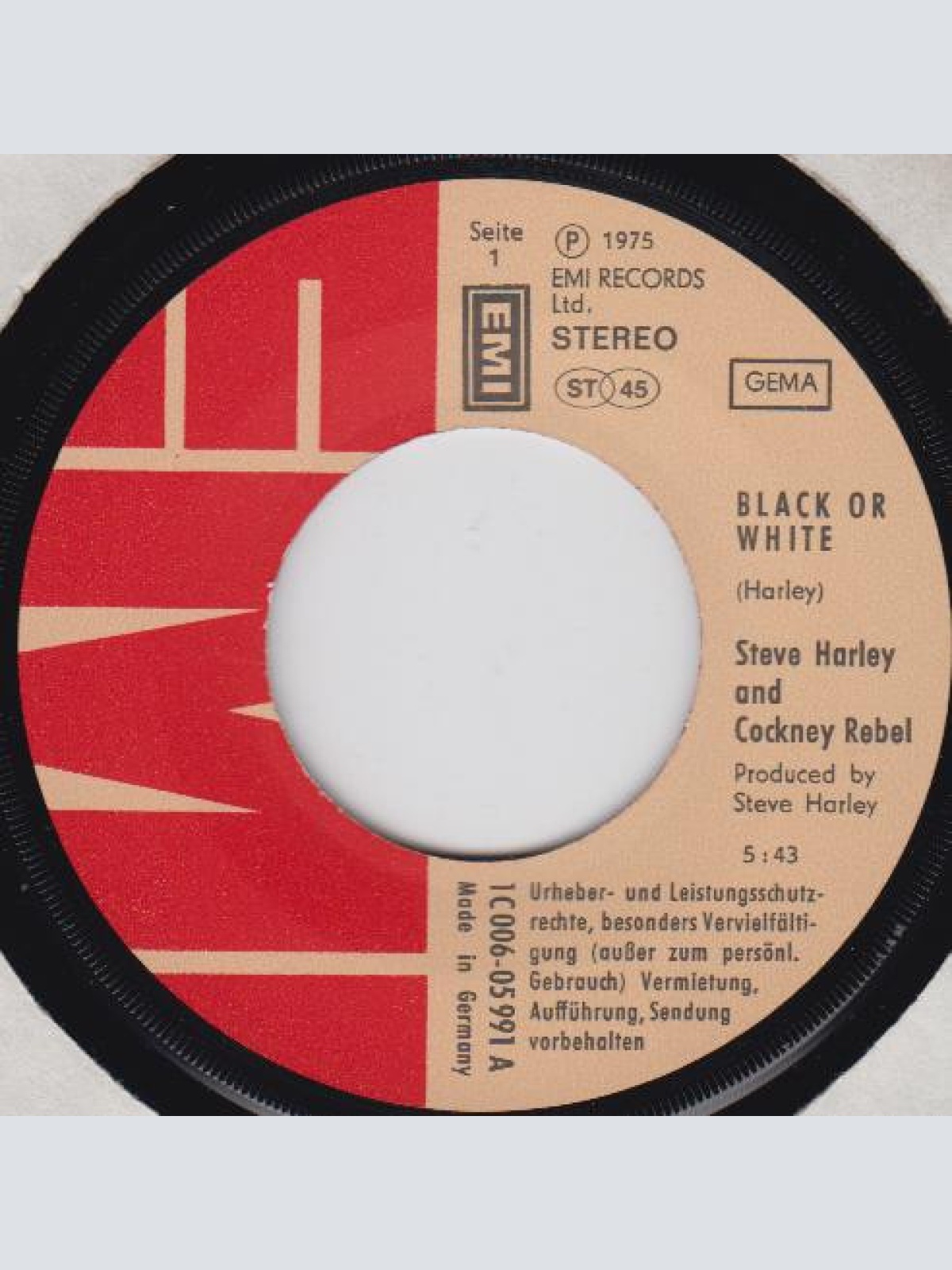 Vinyl / Steve Harley & Cockney Rebel - Black Or White