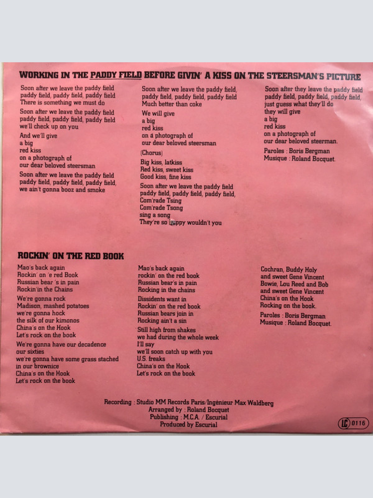 Vinyl / Henriette C.* - Rockin' On The Red Book