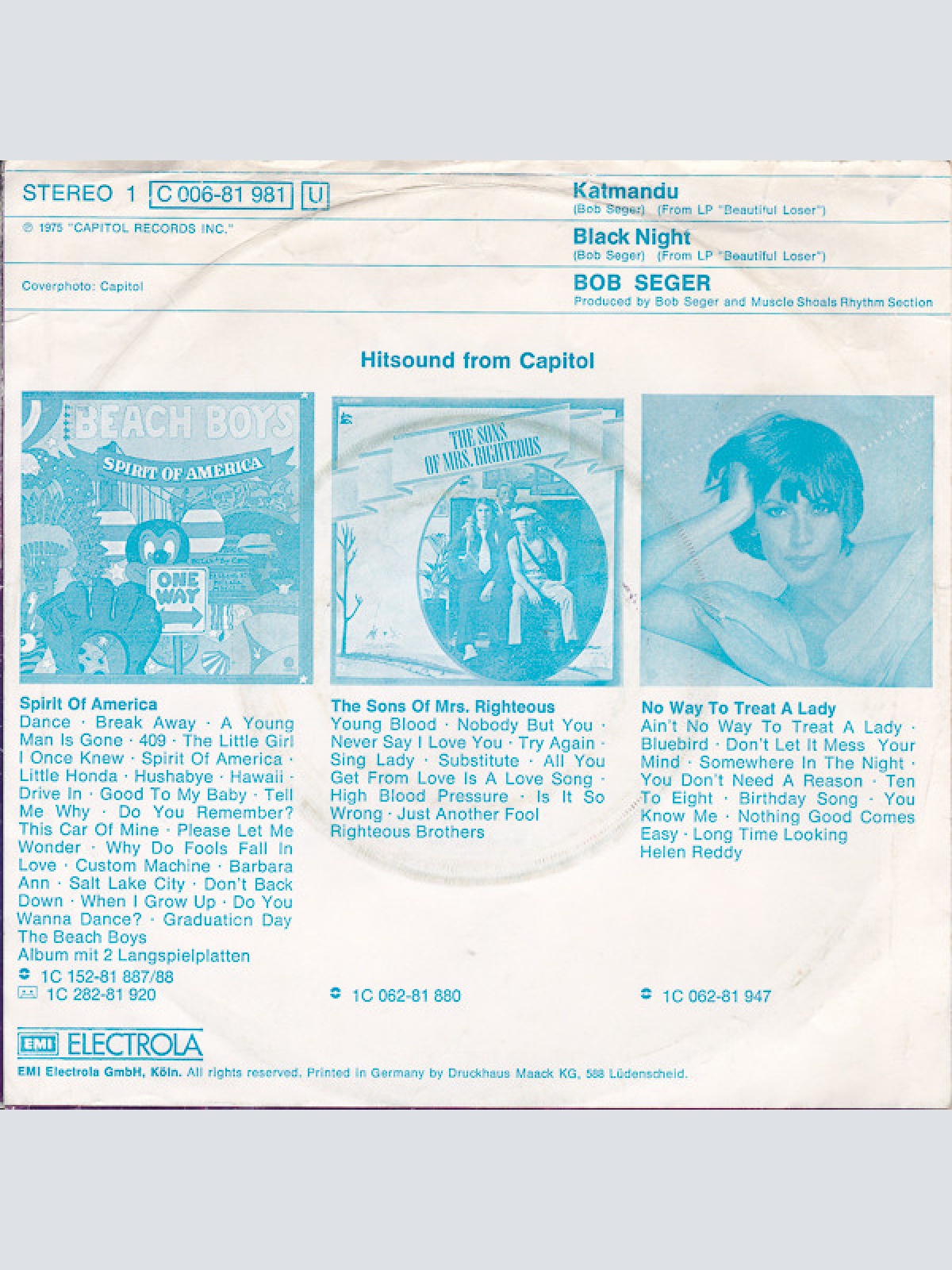 Vinyl / Bob Seger - Katmandu