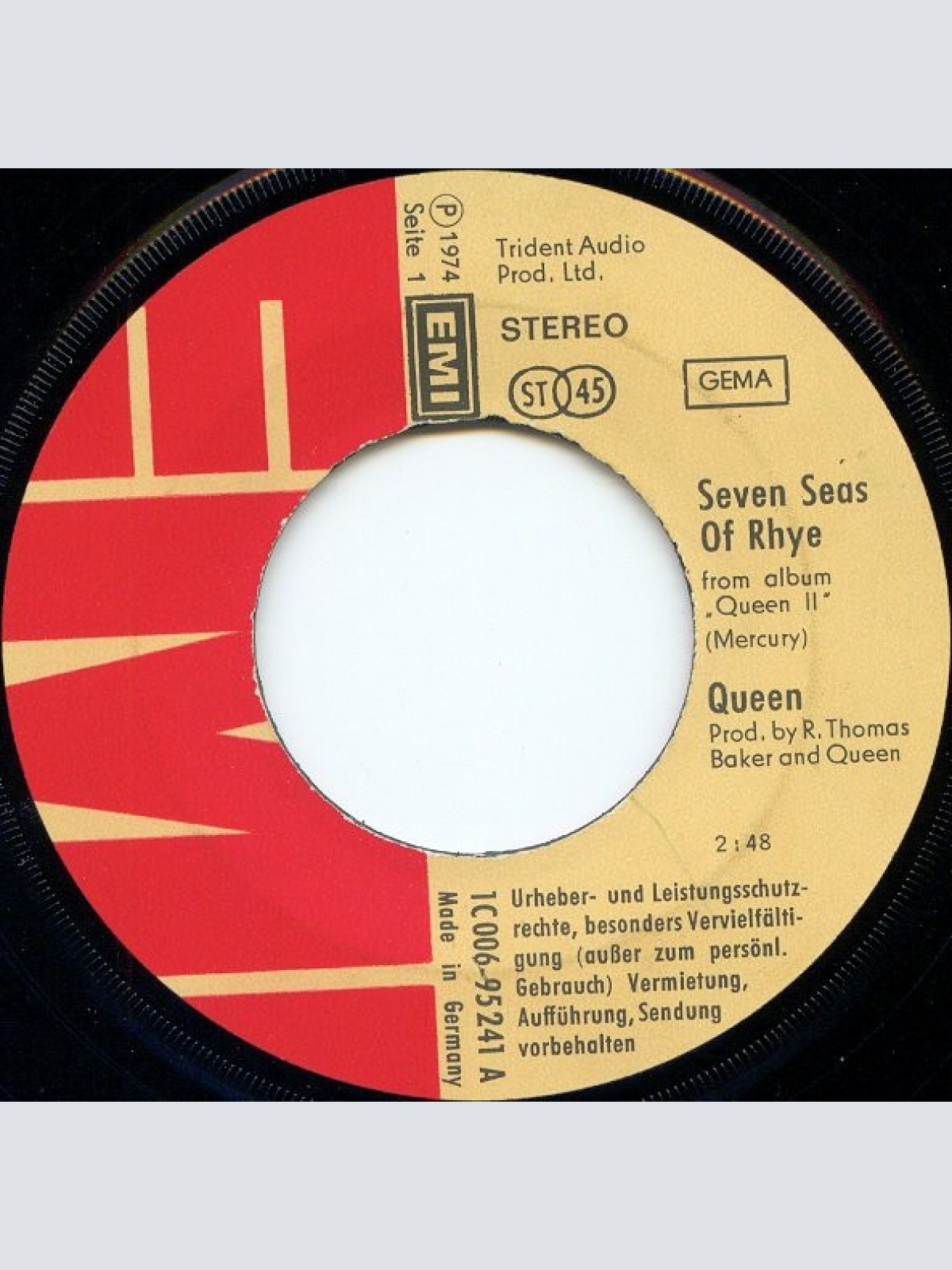 Vinyl / Queen - Seven Seas Of Rhye