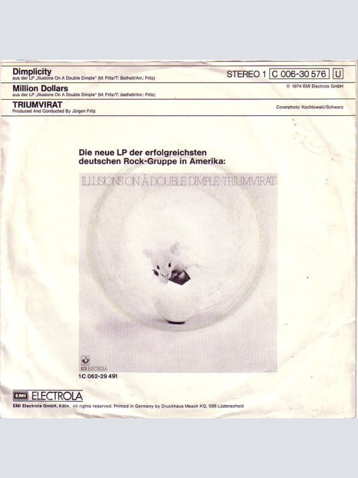 Vinyl / Triumvirat - Dimplicity ★ Million Dollars