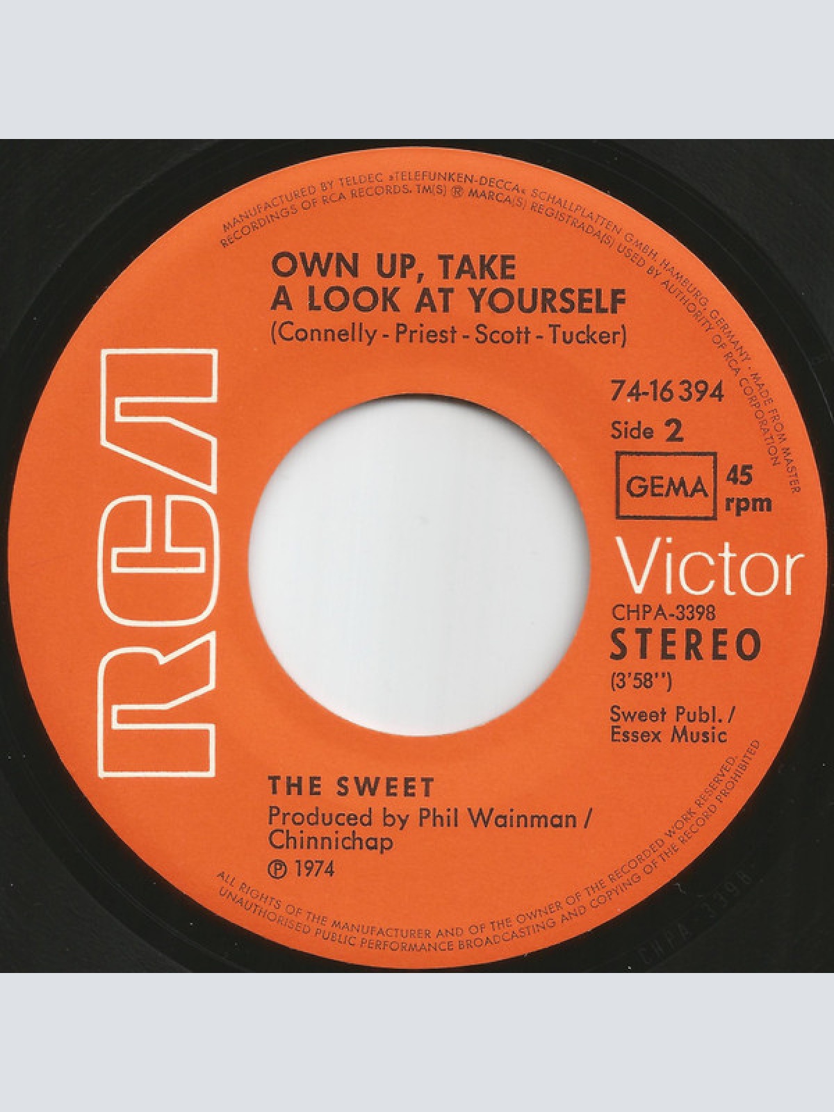 Vinyl / The Sweet - Teenage Rampage