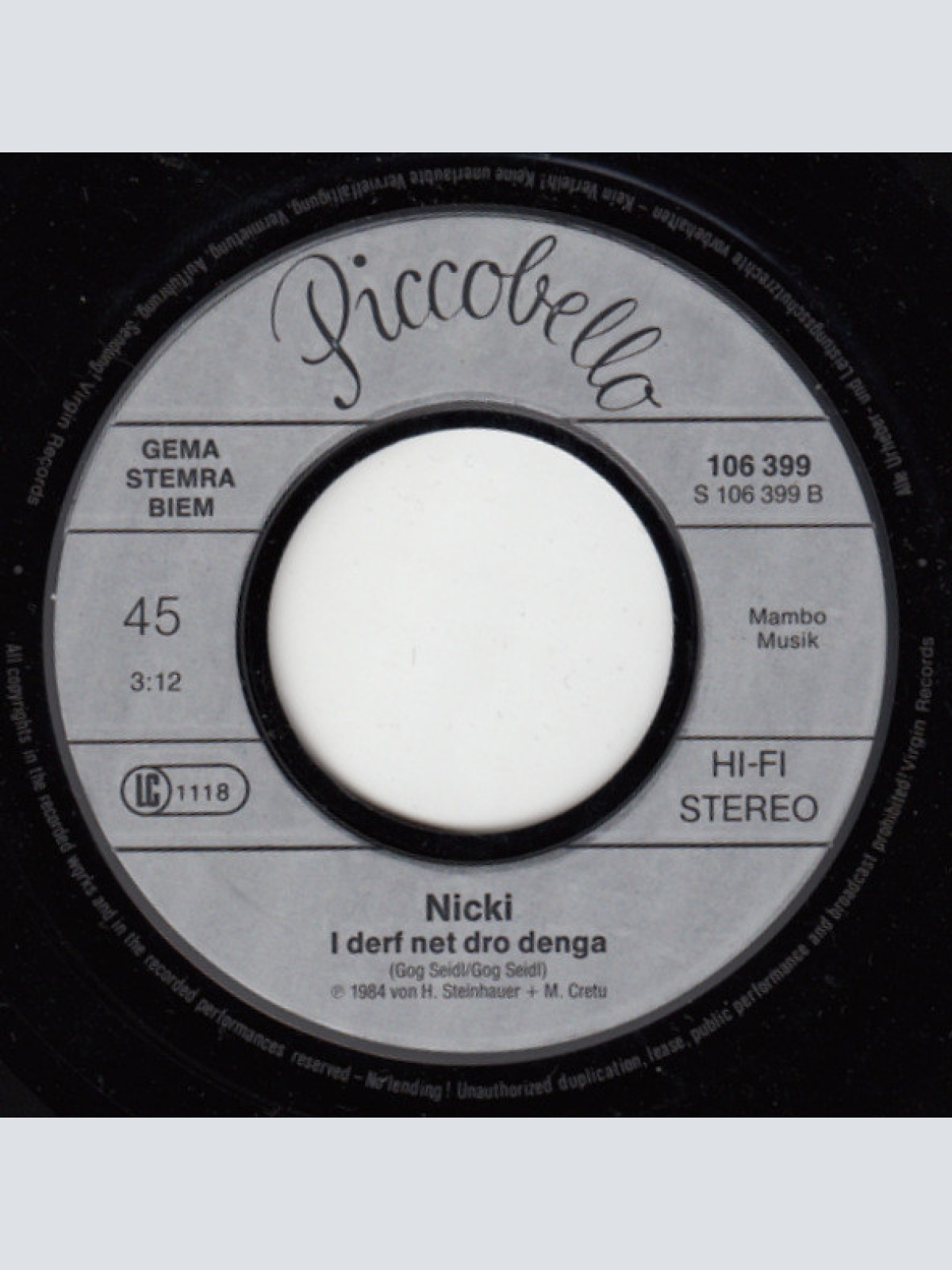 Vinyl / Nicki - So A Wunder