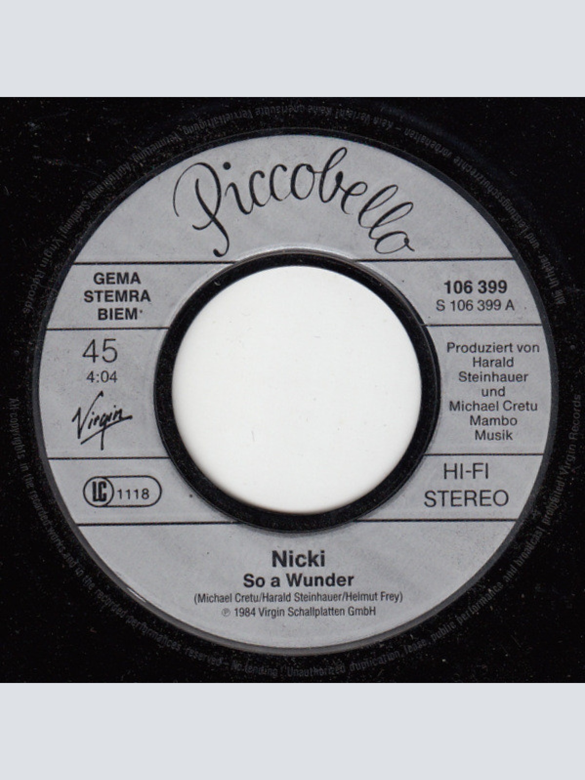 Vinyl / Nicki - So A Wunder