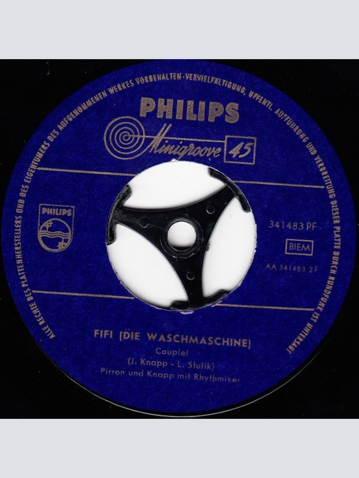 Vinyl / Pirron Und Knapp mit Rhythmikern* - Das Fräulein Vera / Fifi (Die Waschmaschine)
