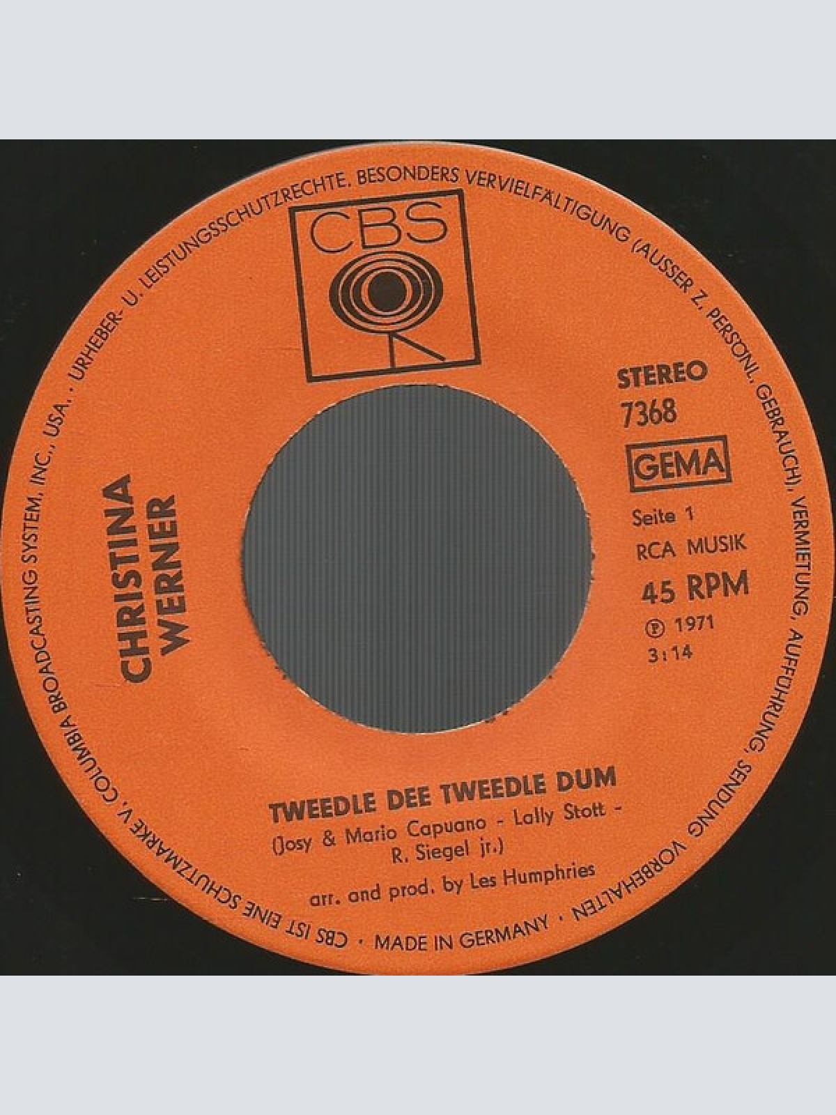 Vinyl / Christina Werner - Tweedle Dee Tweedle Dum