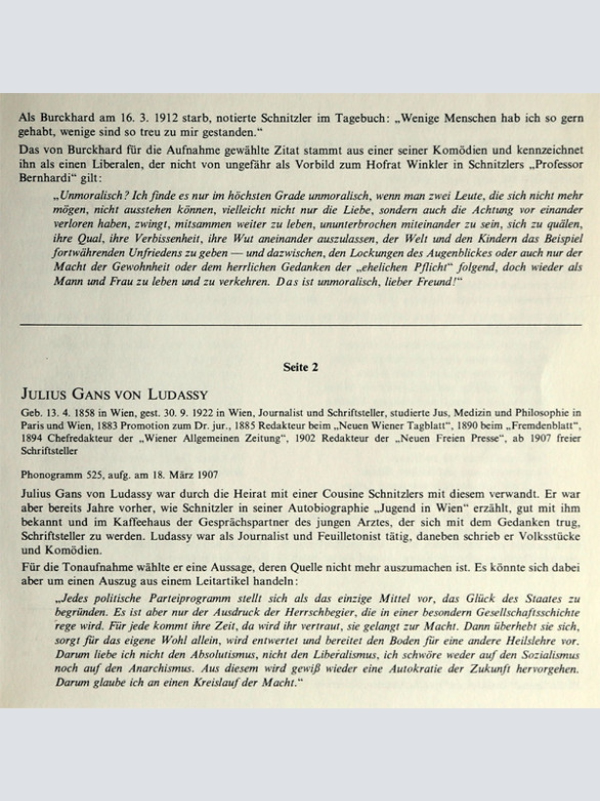 Vinyl / Arthur Schnitzler, Max Burckhard, Julius Gans von Ludassy, Hugo von Hofmannsthal - Tondokumente Aus Dem Phonogrammarchiv Der Österreichischen Akademie Der Wissenschaften