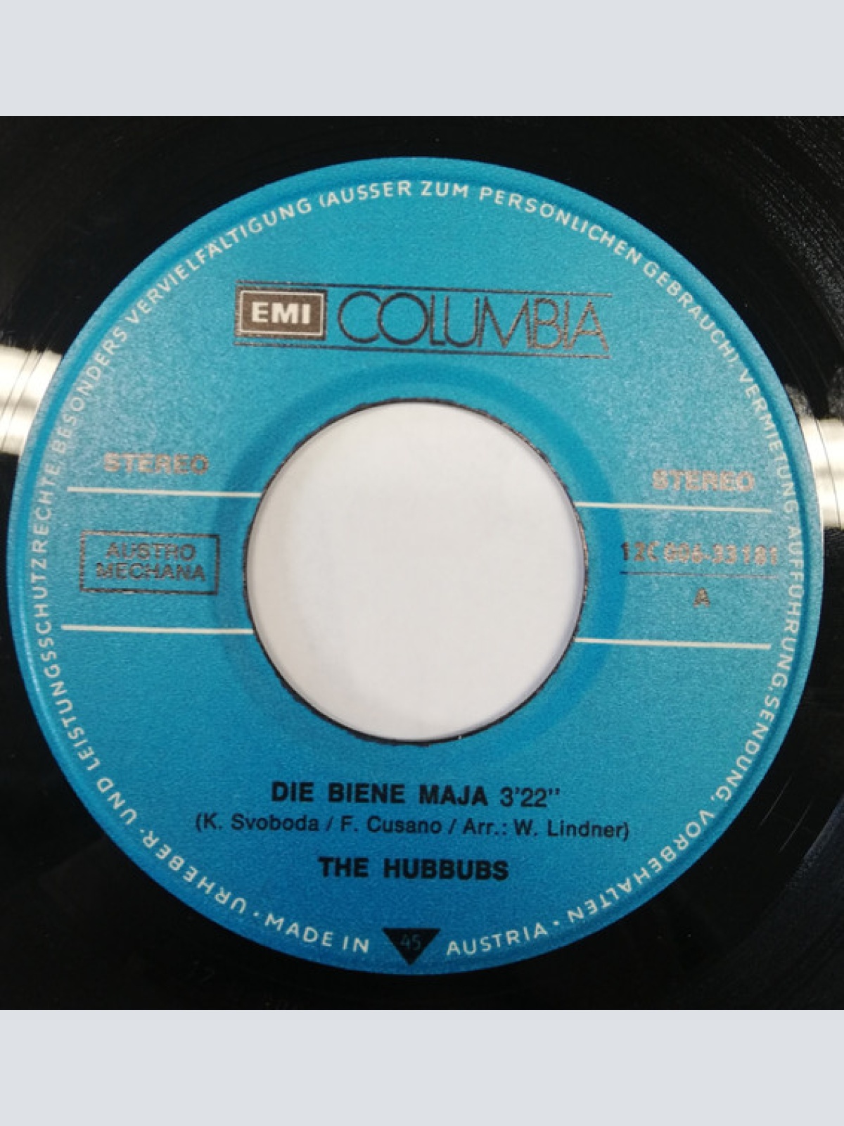 Vinyl / The Hubbubs - Die Biene Maja / Die Liebe Ist Zu Ende