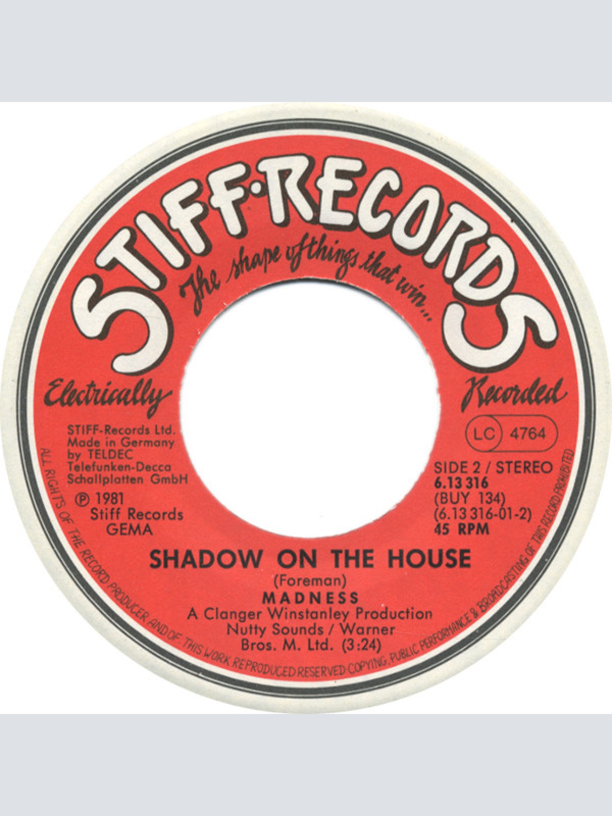 Vinyl / Madness - It Must Be Love