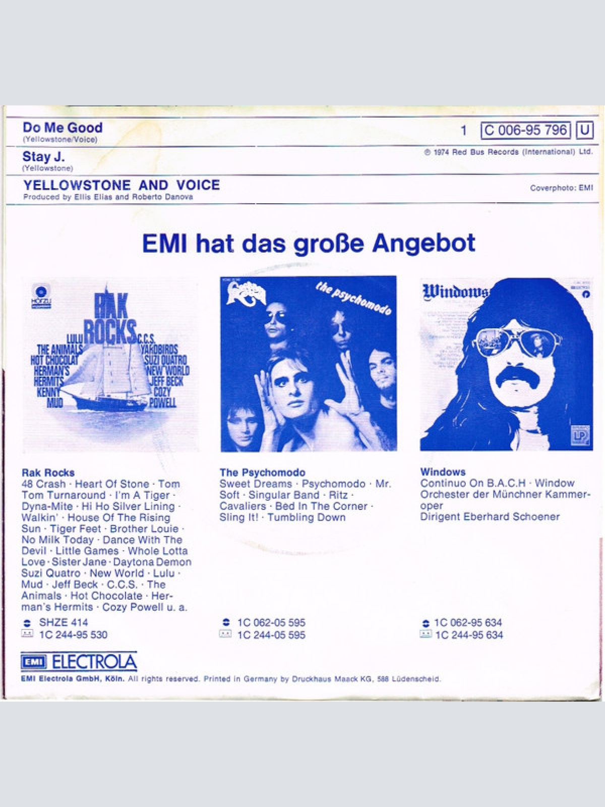 Vinyl / Yellowstone And Voice* - Do Me Good