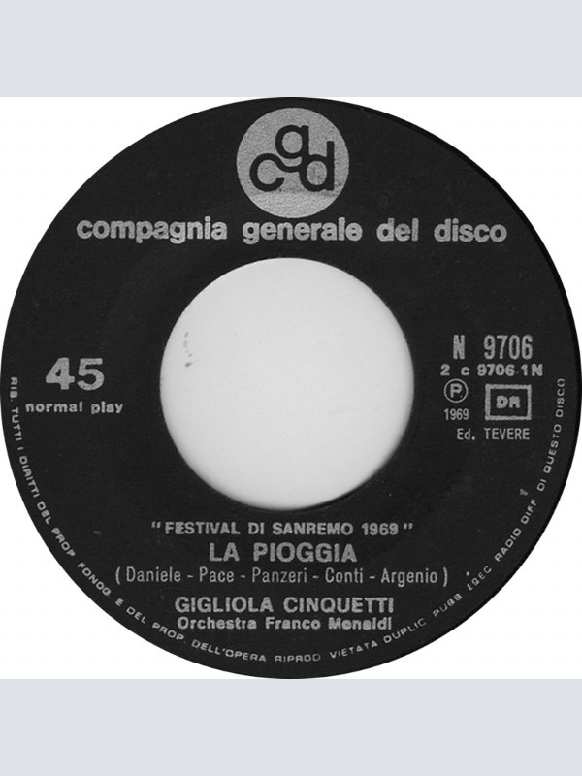 Vinyl / Gigliola Cinquetti - La Pioggia