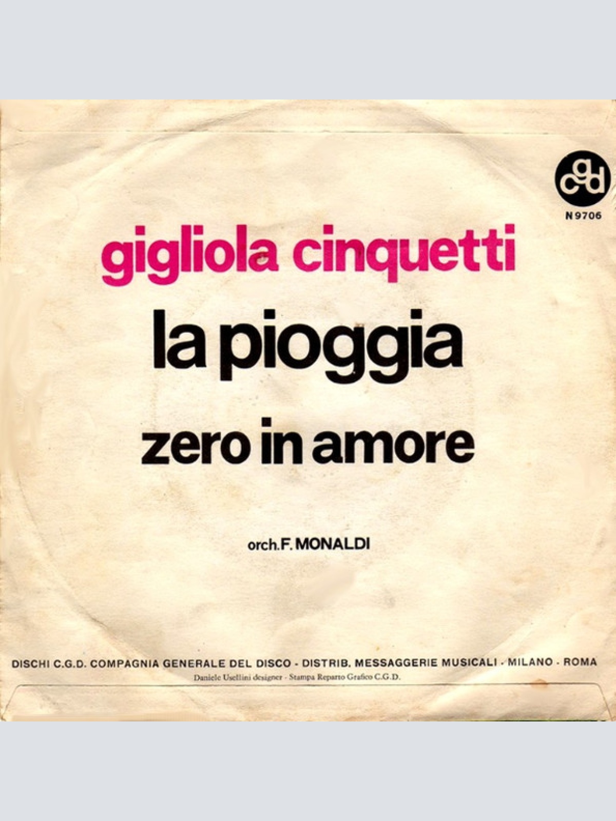 Vinyl / Gigliola Cinquetti - La Pioggia