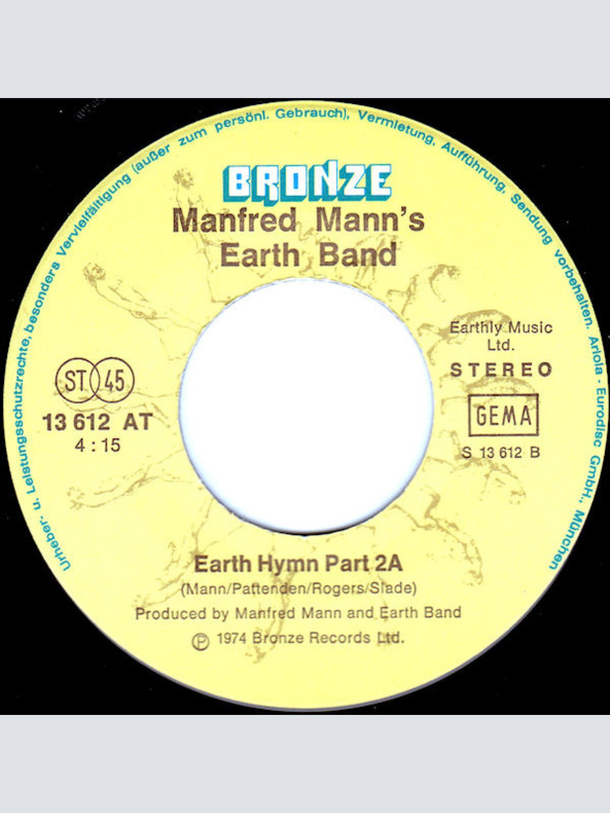 Vinyl / Manfred Mann's Earth Band - Be Not Too Hard