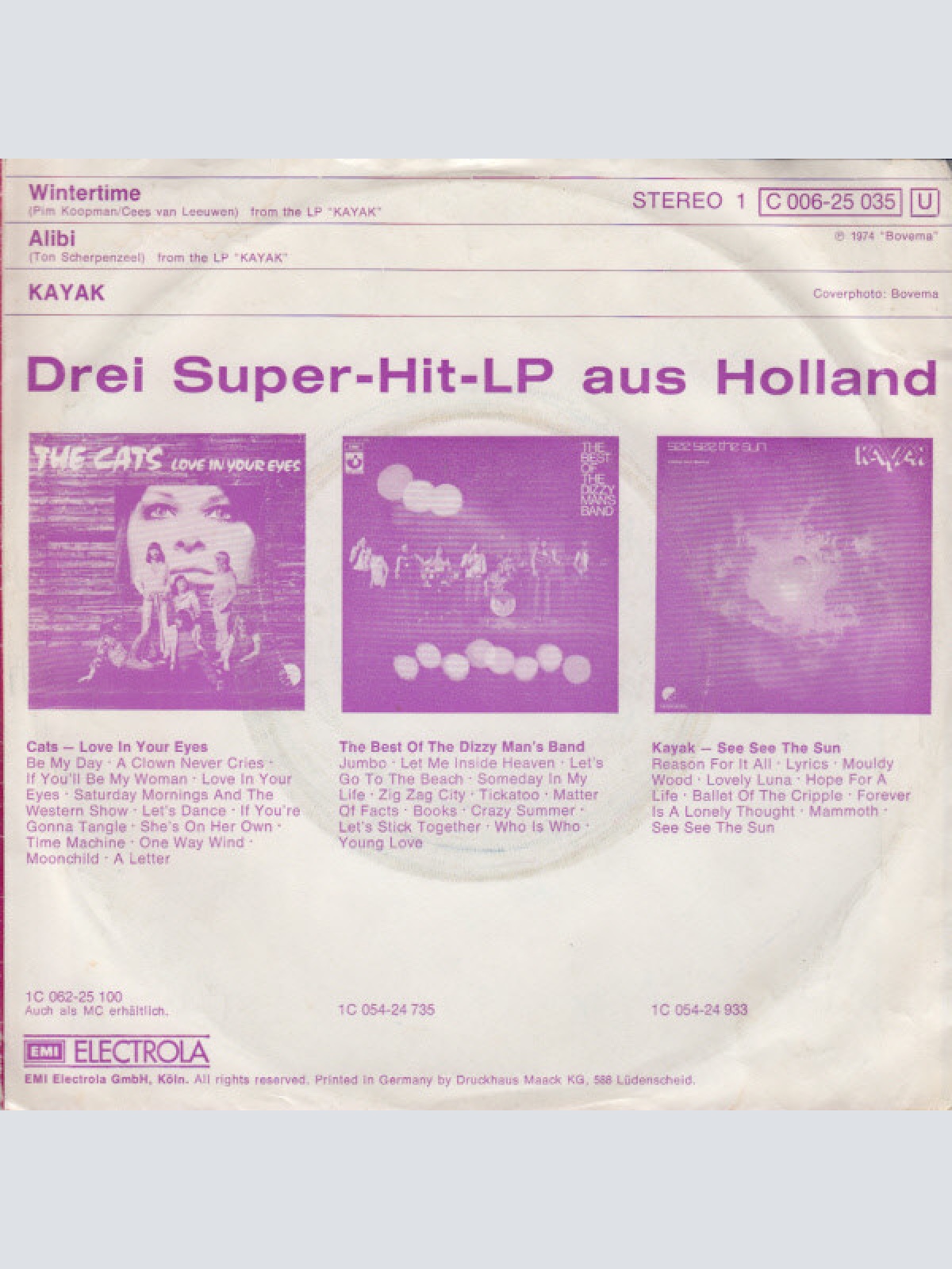 Vinyl / Kayak - Wintertime