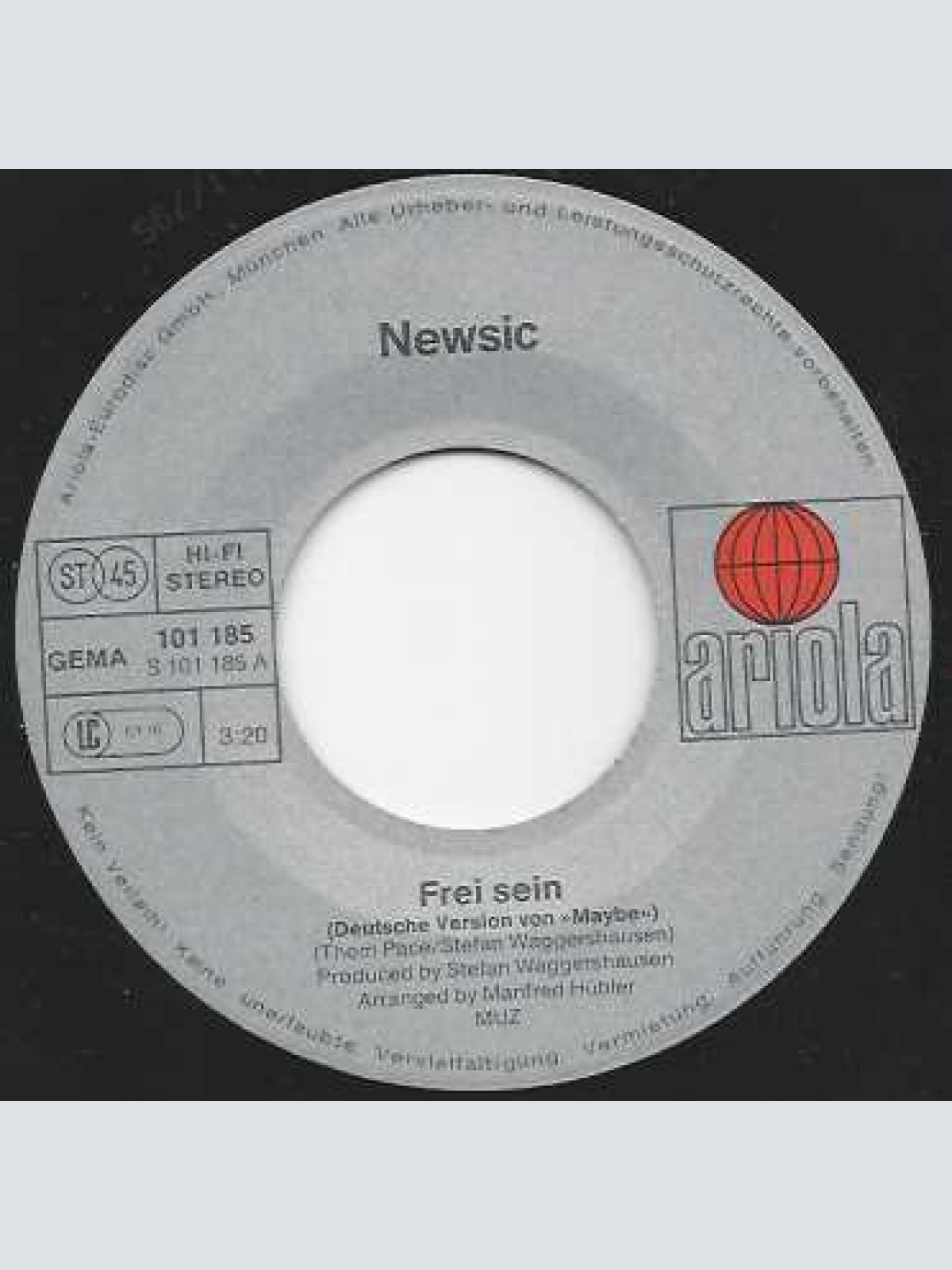 Vinyl / Newsic - Frei Sein / Komm, Wir Schreien Uns Mal An