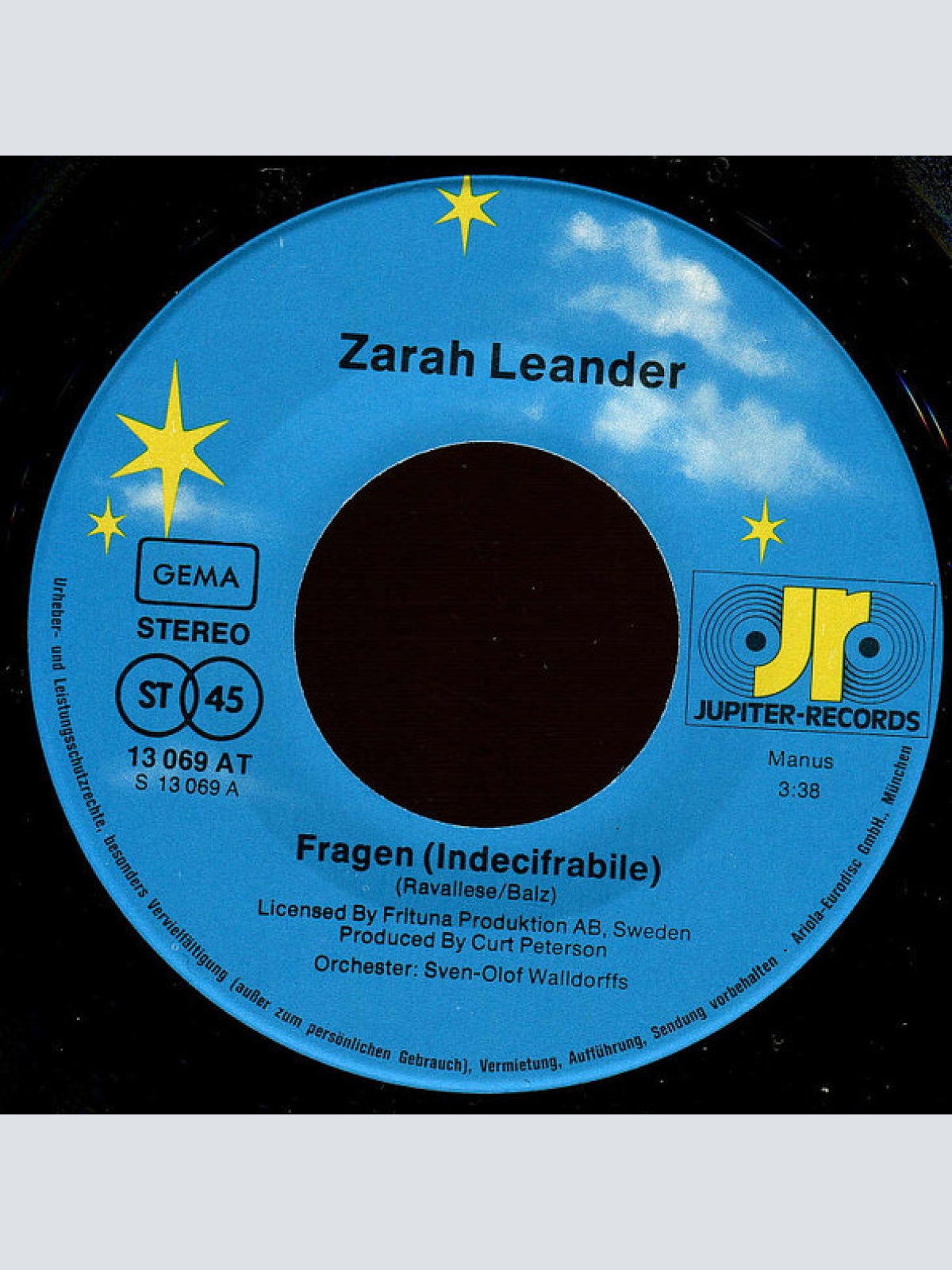 Vinyl / Zarah Leander - Fragen / Adieu