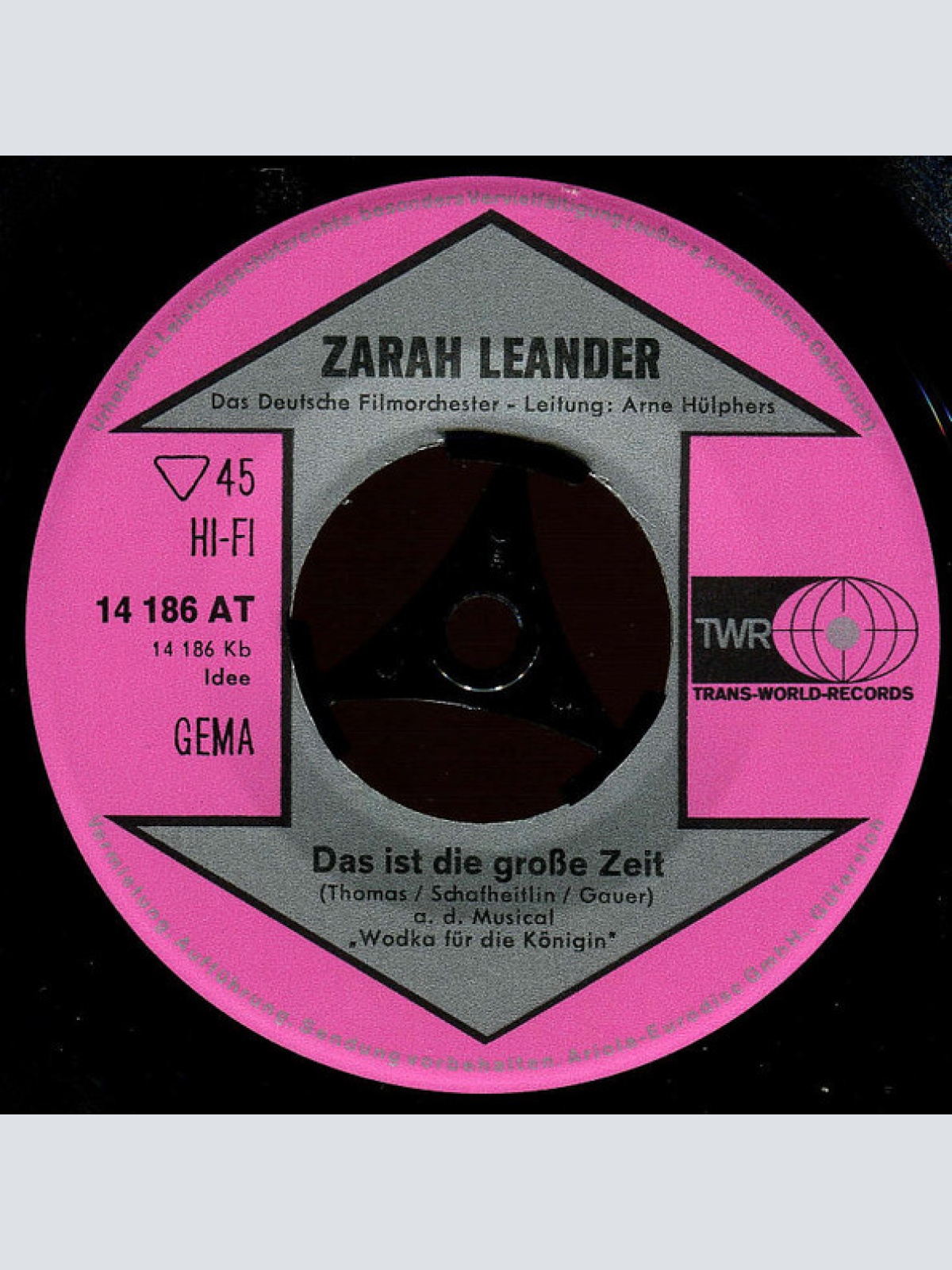 Vinyl / Zarah Leander - Wodka Für Die Königin