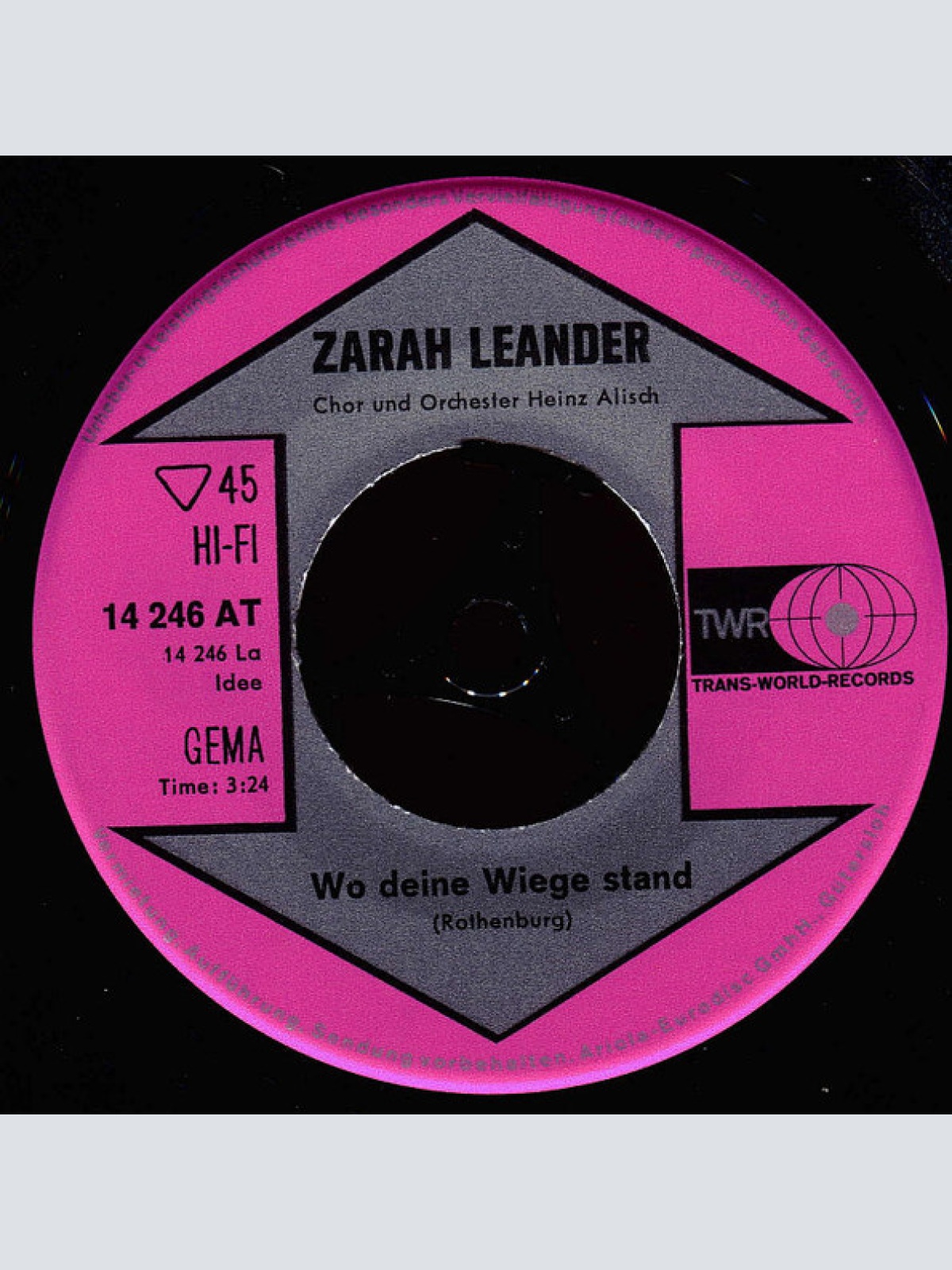 Vinyl / Zarah Leander - Wo Deine Wiege Stand