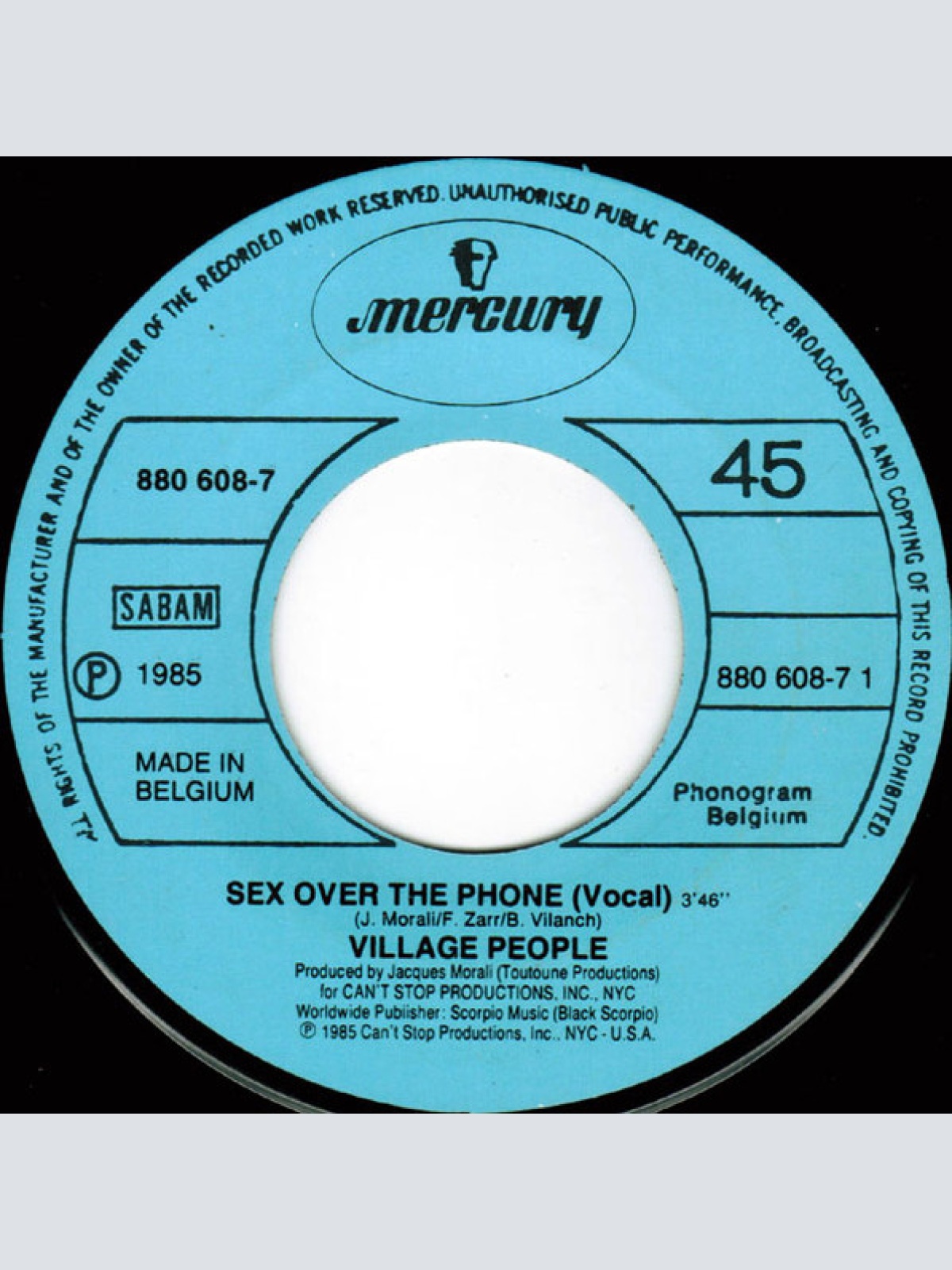 Vinyl / Village People - Sex Over The Phone