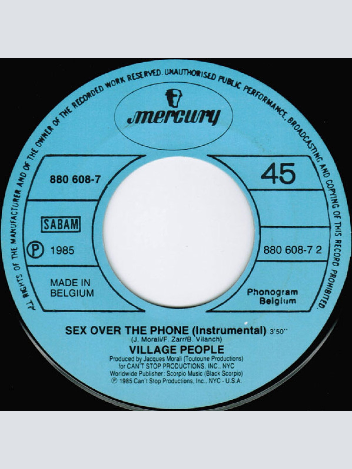 Vinyl / Village People - Sex Over The Phone