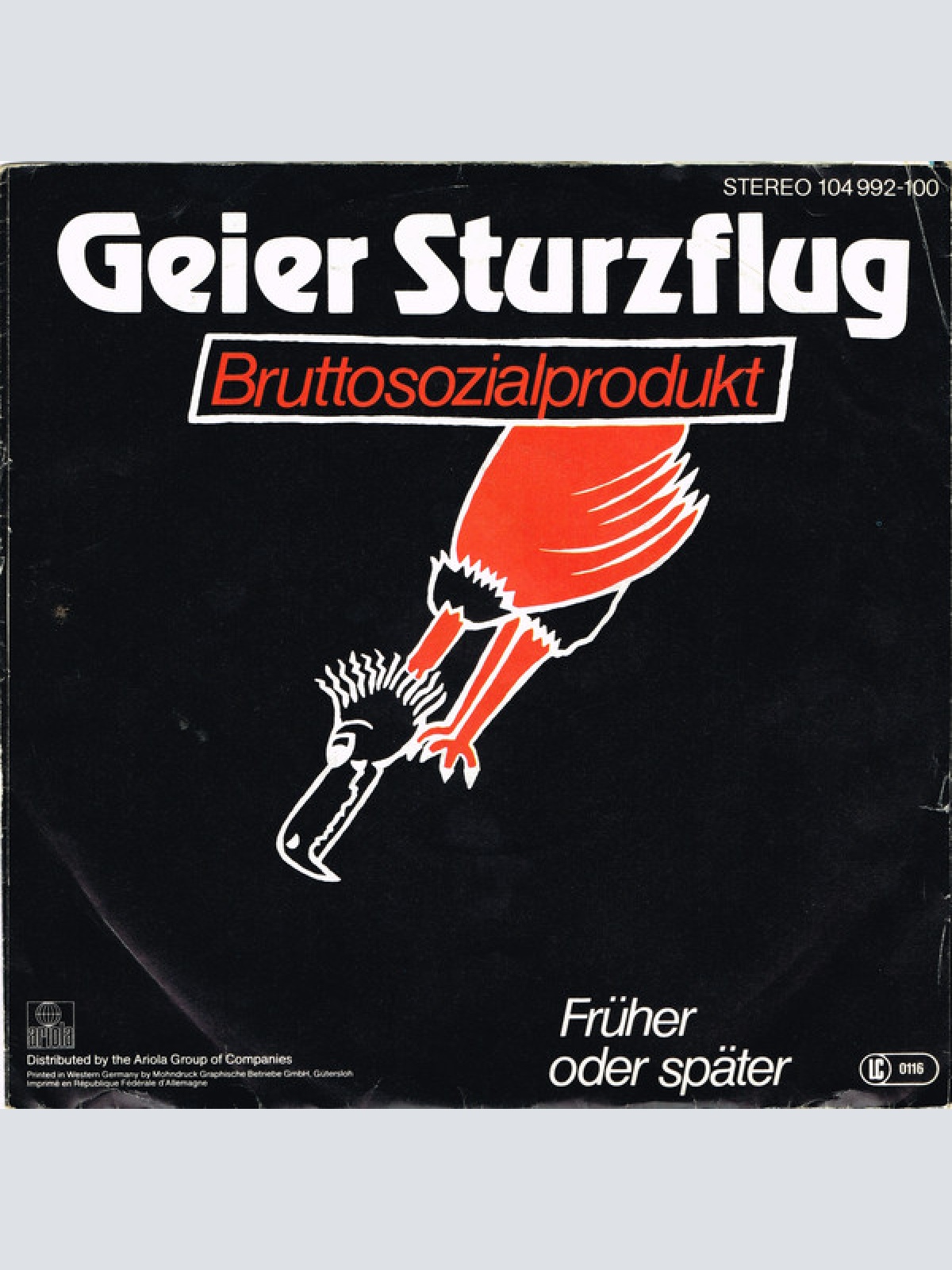 Vinyl / Geier Sturzflug - Bruttosozialprodukt