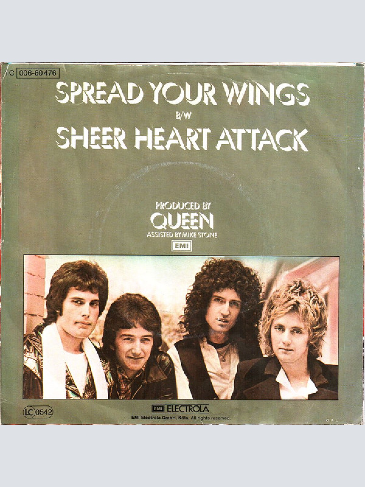 Vinyl / Queen - Spread Your Wings B/W Sheer Heart Attack
