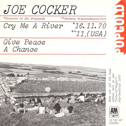 Vinyl / Joe Cocker - Cry Me A River / Give Peace A Chance