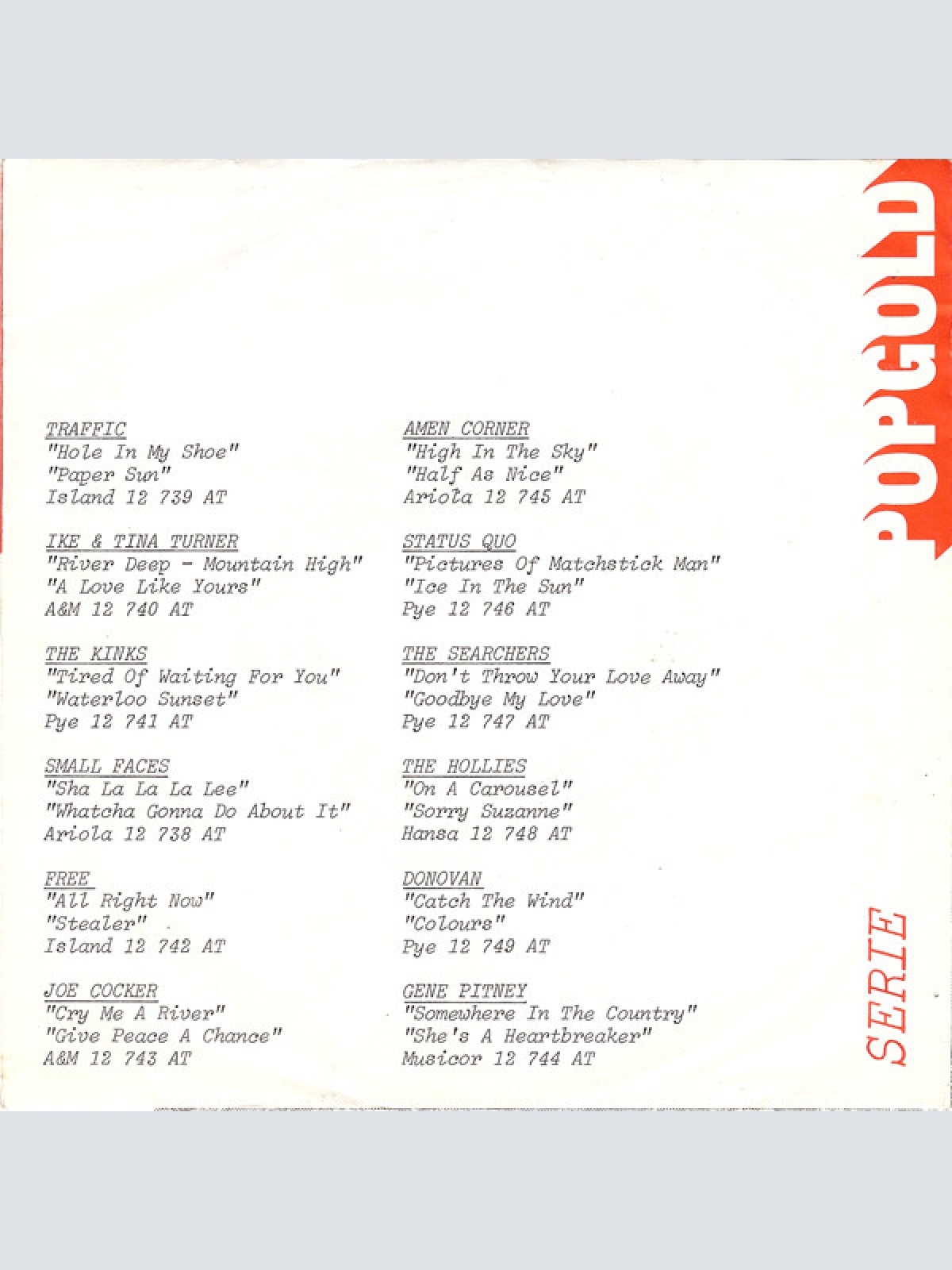 Vinyl / Joe Cocker - Cry Me A River / Give Peace A Chance