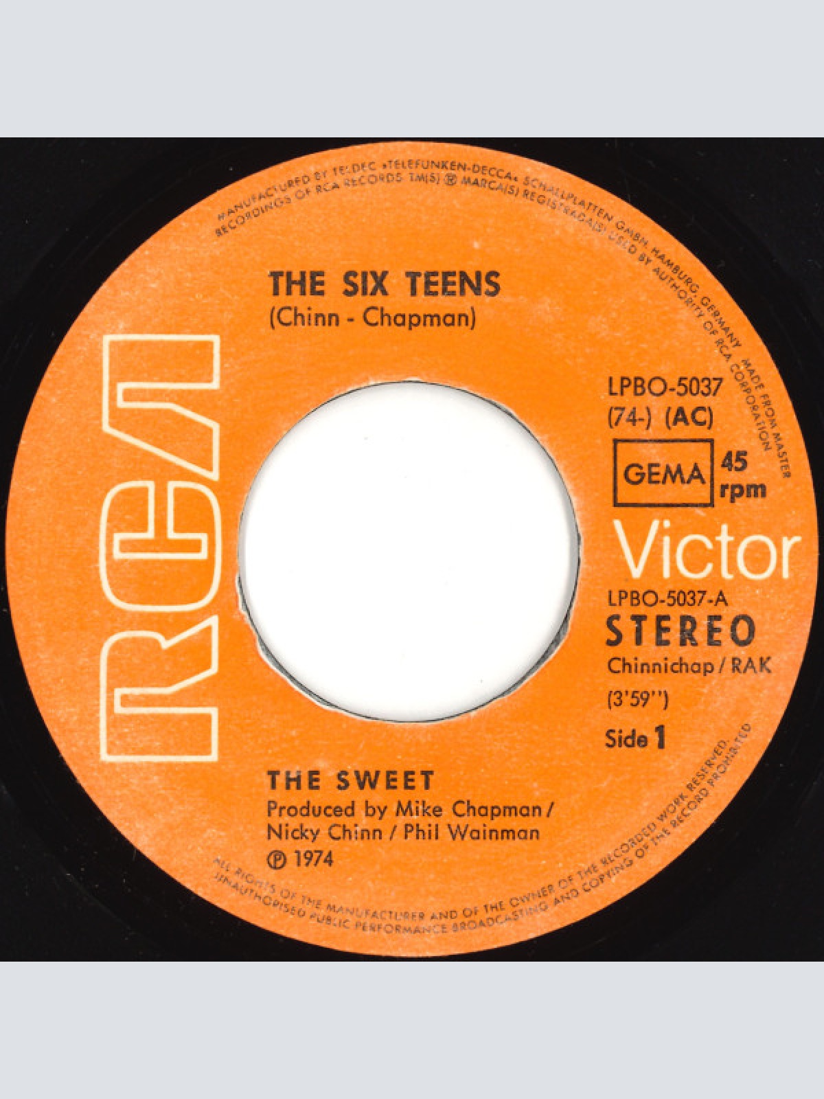 Vinyl / The Sweet - The Six Teens